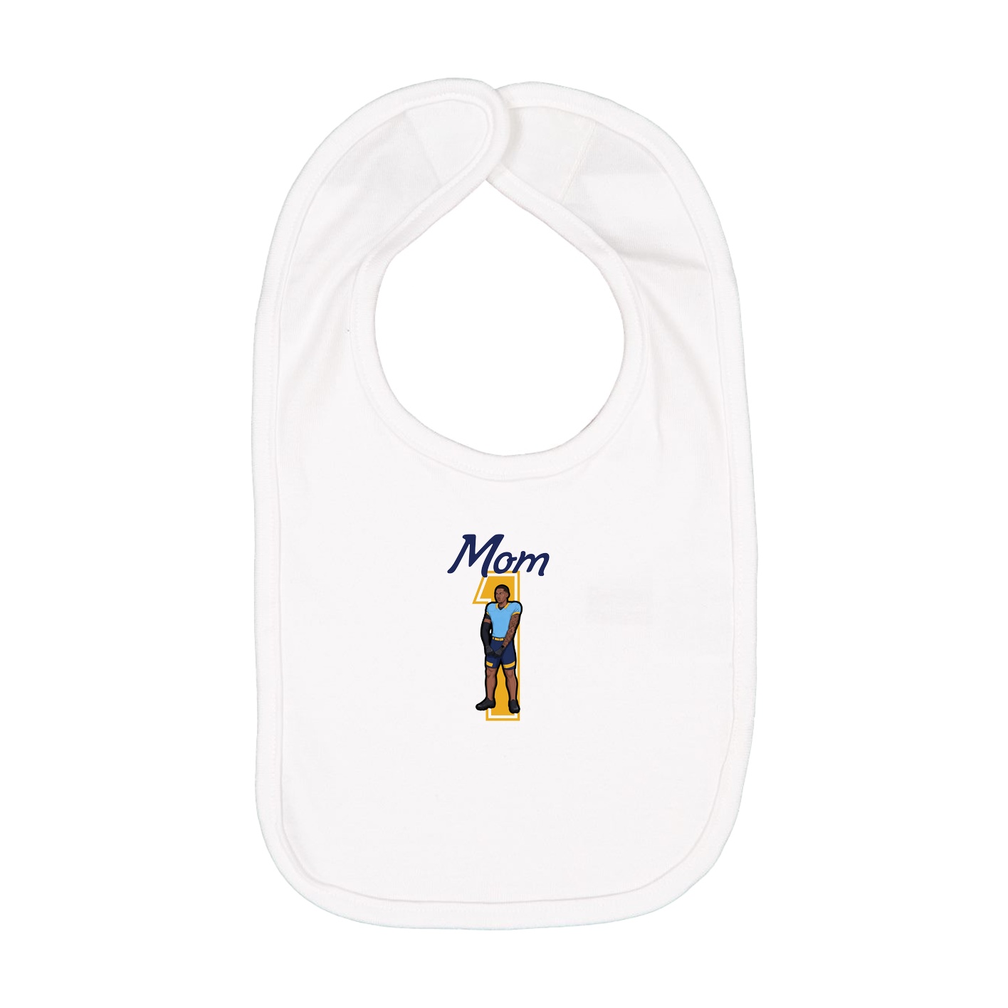 Infant Bib — Mothers Day Shirsey in White