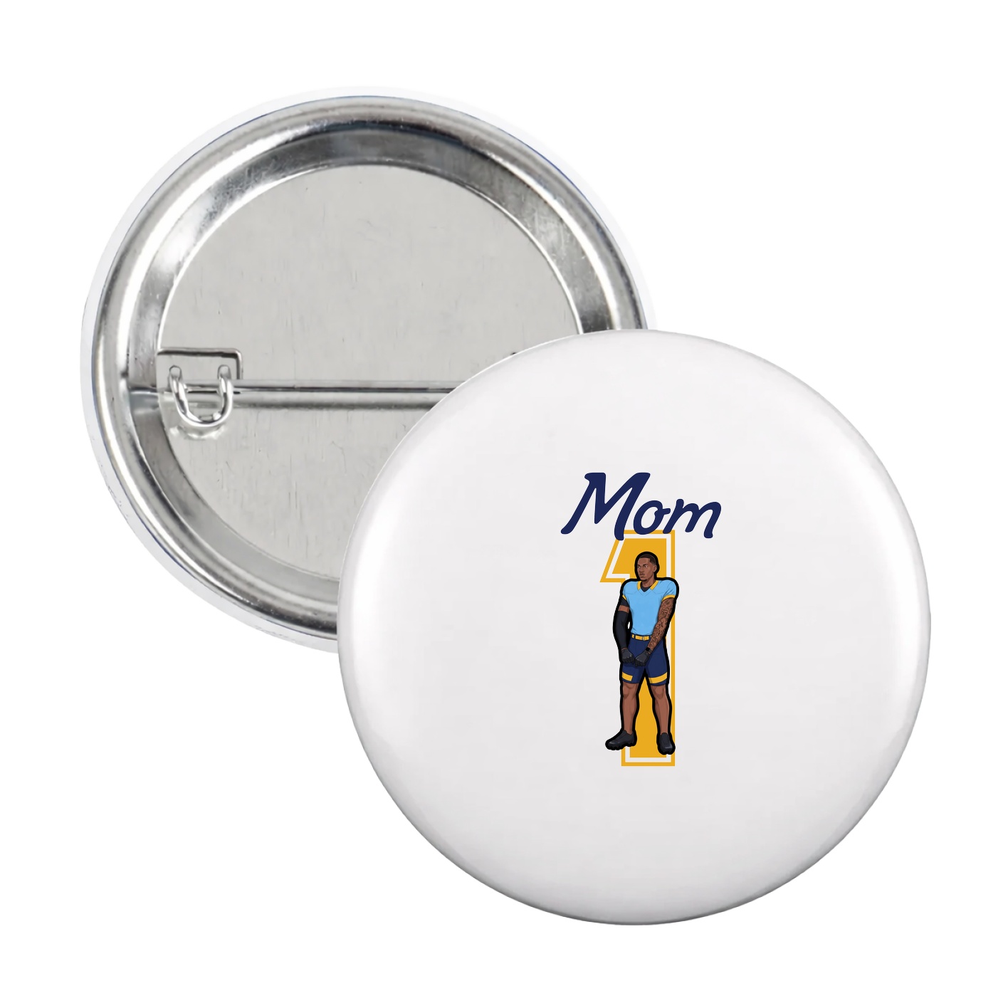 Game Day Button — Mothers Day Shirsey in White