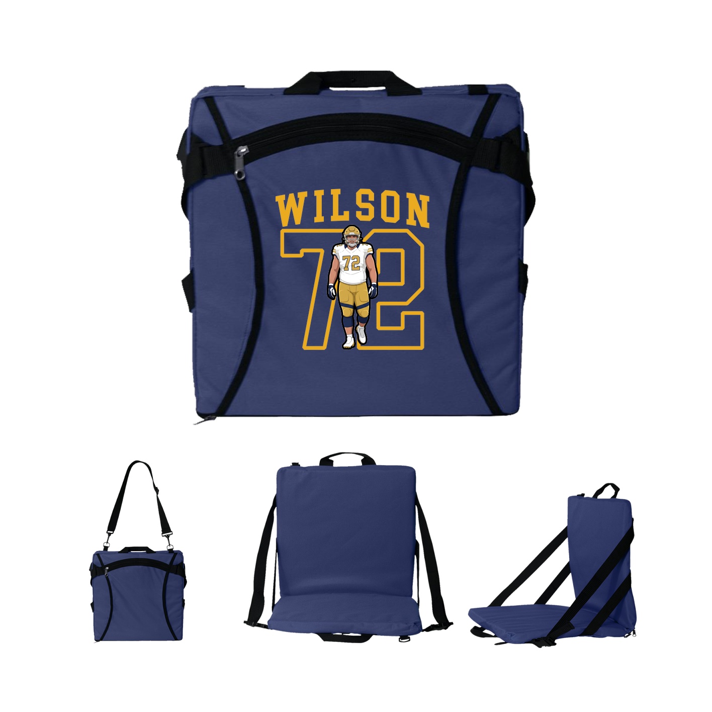 Folding Stadium Seat — Shirsey in Navy