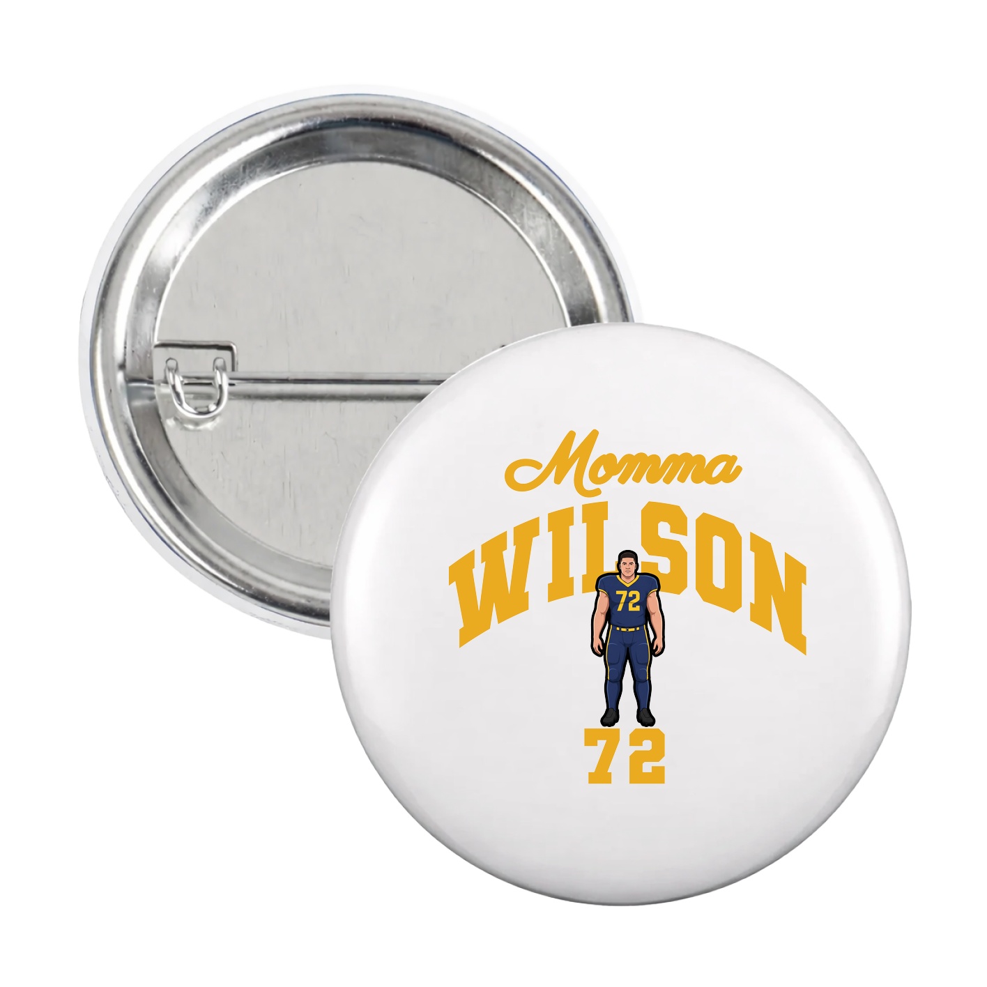 Game Day Button — Mothers Day Arch in White