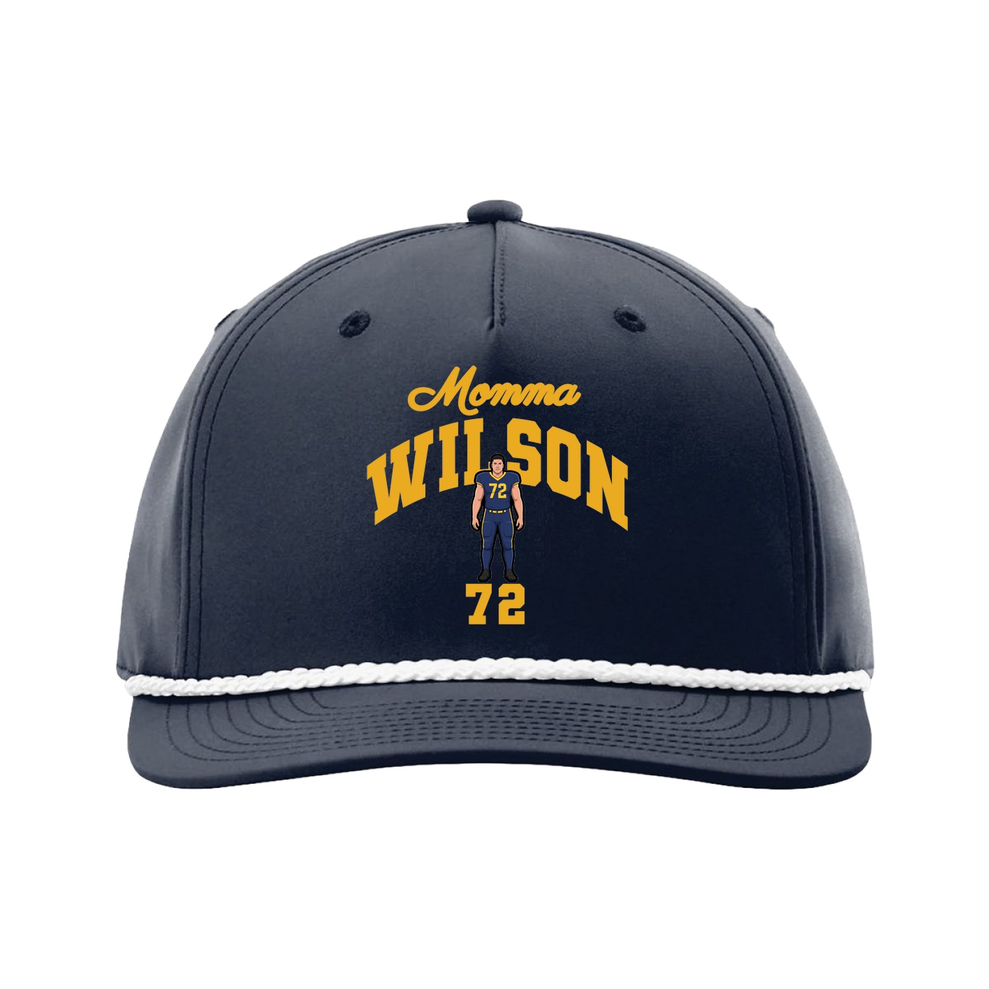 Five-Panel Classic Rope Cap — Mothers Day Arch in Navy