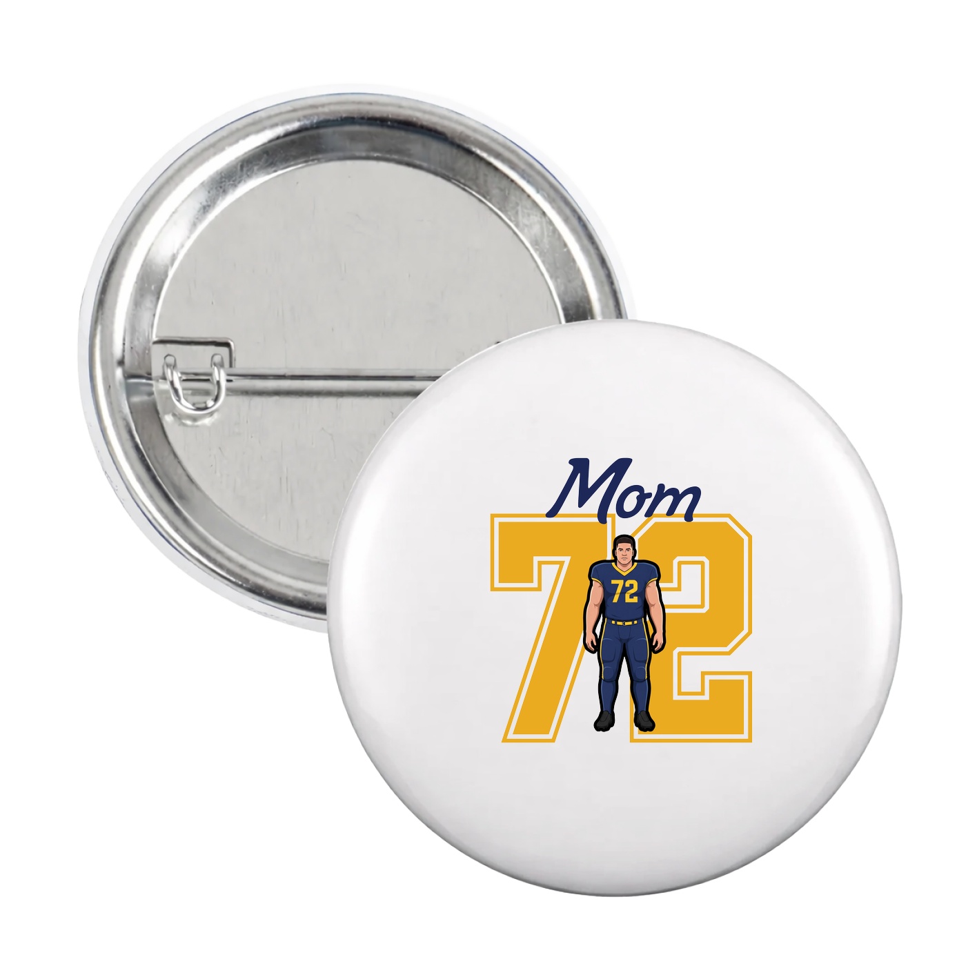 Game Day Button — Mothers Day Shirsey in White