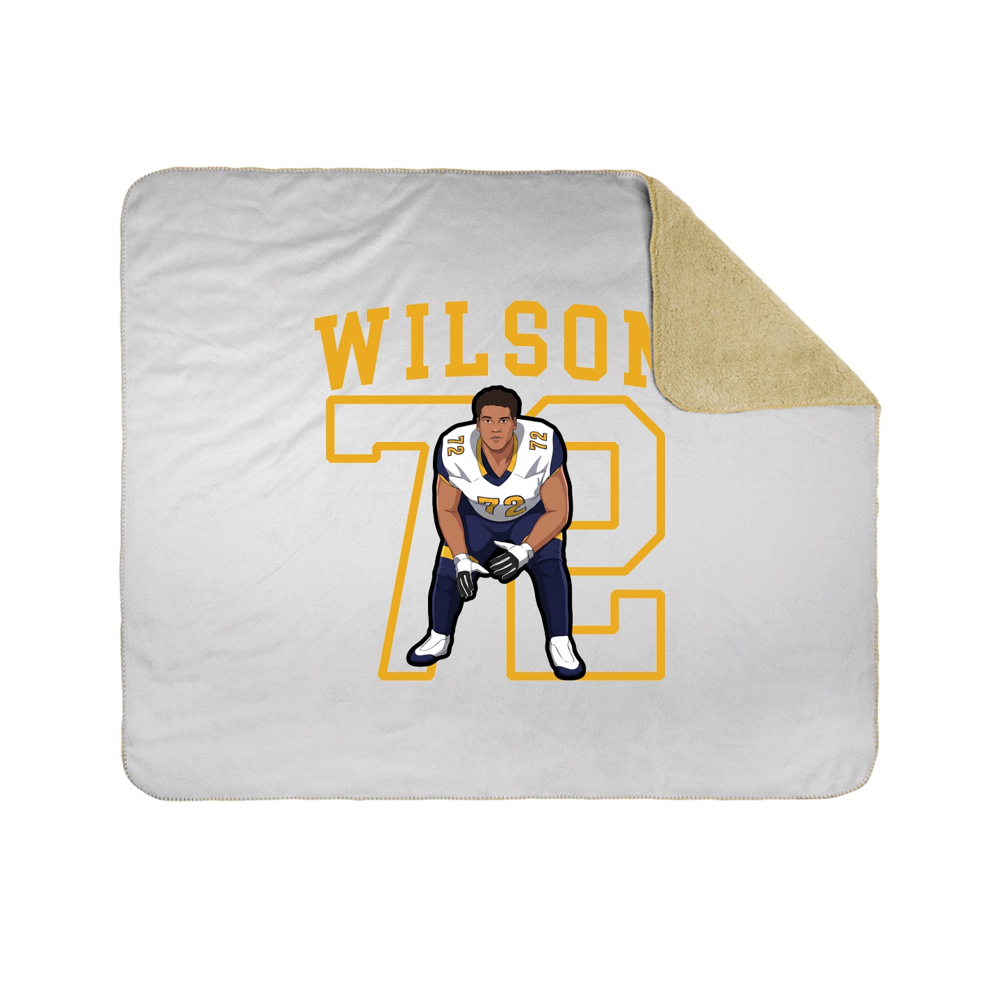 50x60 Sherpa Lined Throw Blanket