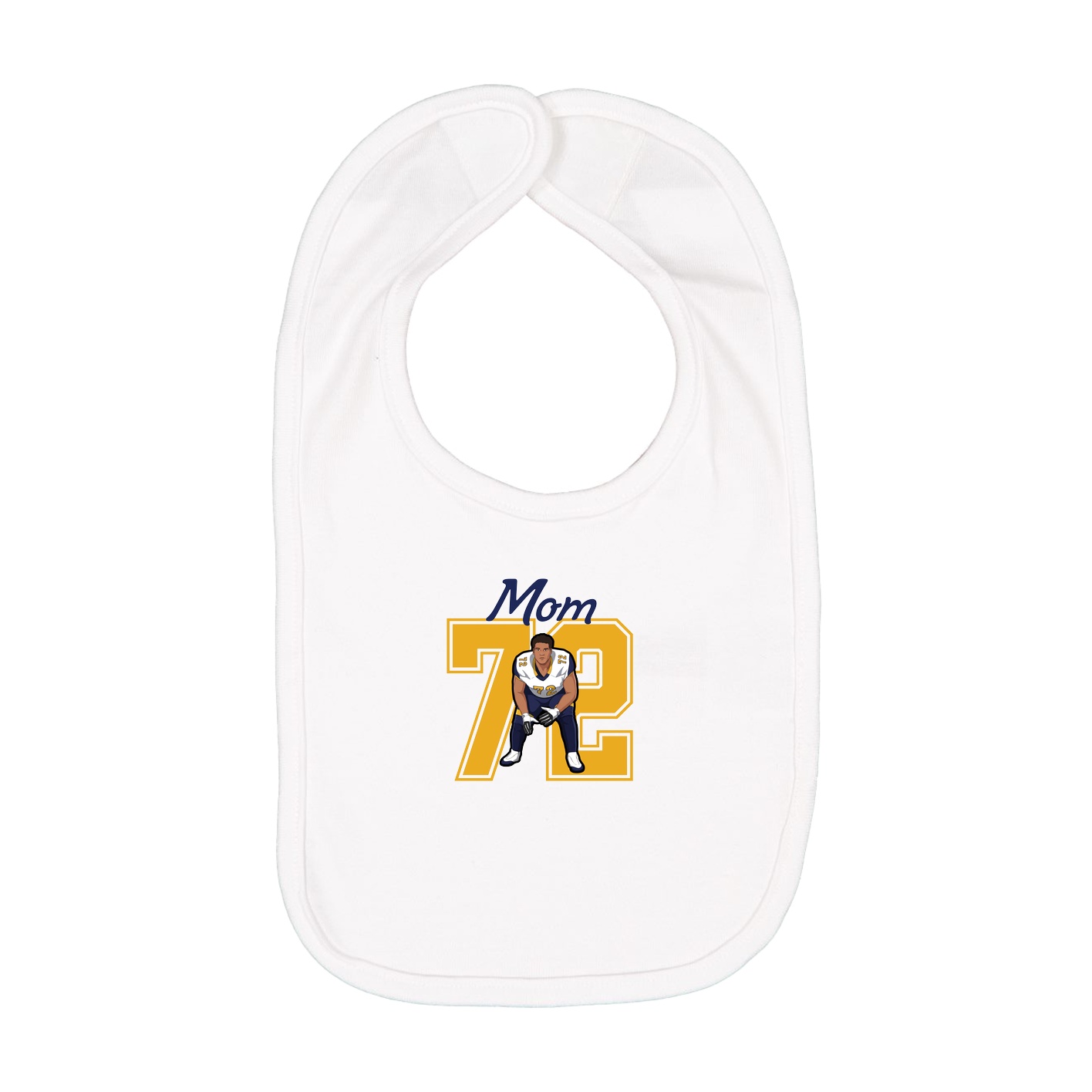 Infant Bib — Mothers Day Shirsey in White