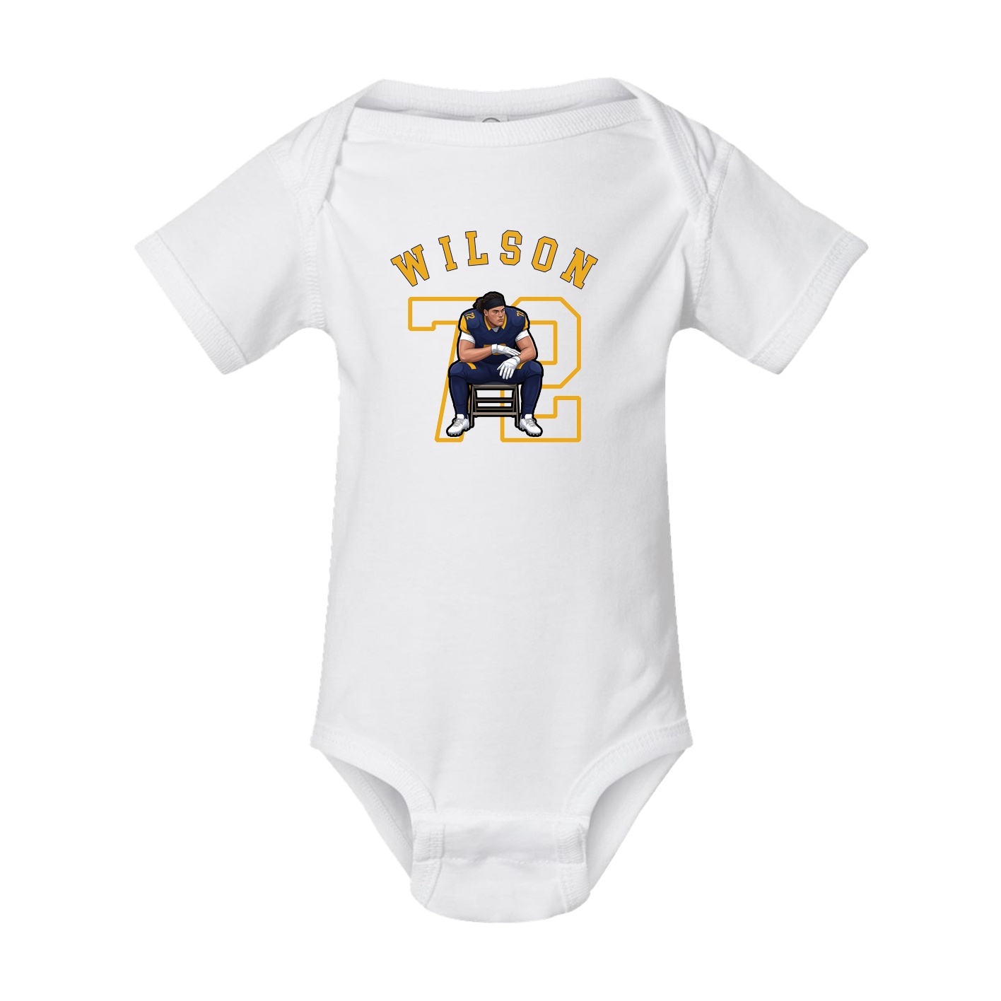 Baby Onesie — Shirsey Arch in White