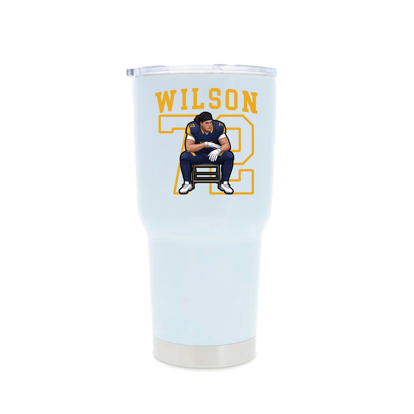 30oz Stainless Steel Tumbler — Shirsey in White