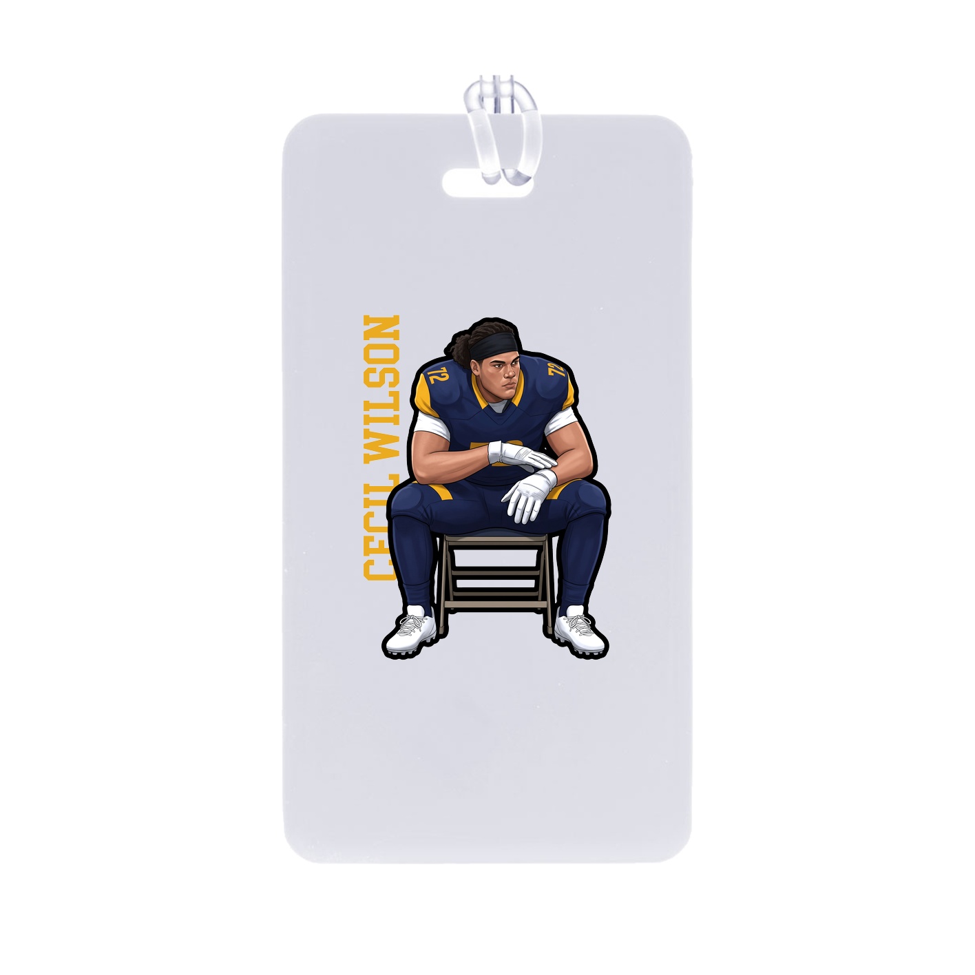 Bag Tag — Name Vertical in Classic