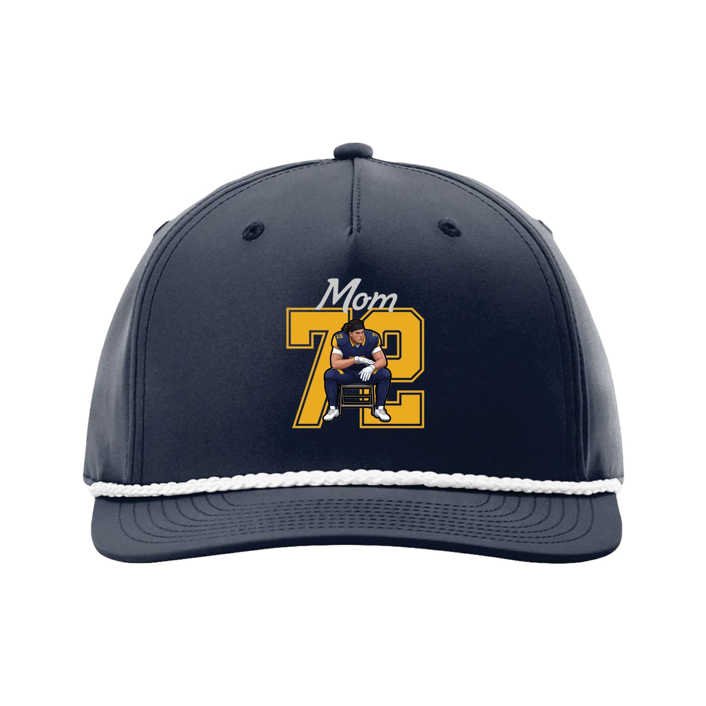 Five-Panel Classic Rope Cap — Mothers Day Shirsey in Navy