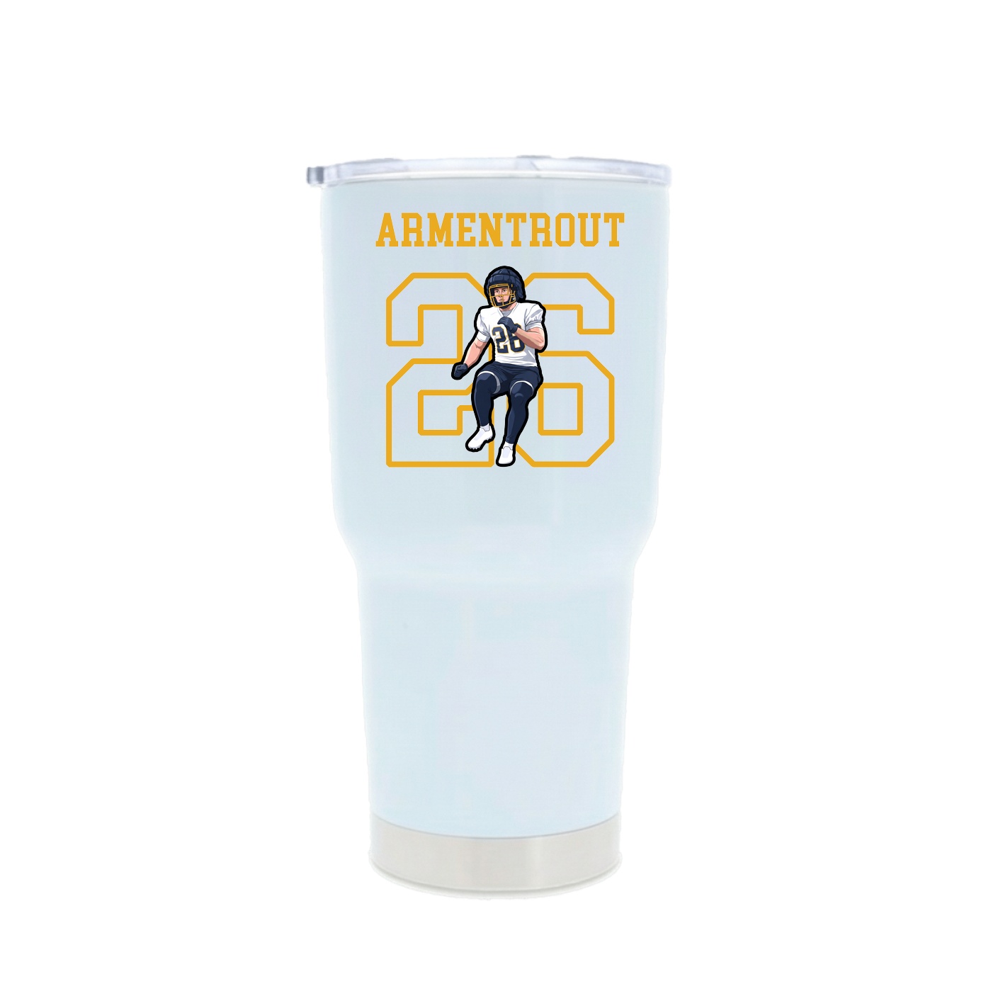 30oz Stainless Steel Tumbler — Shirsey in White