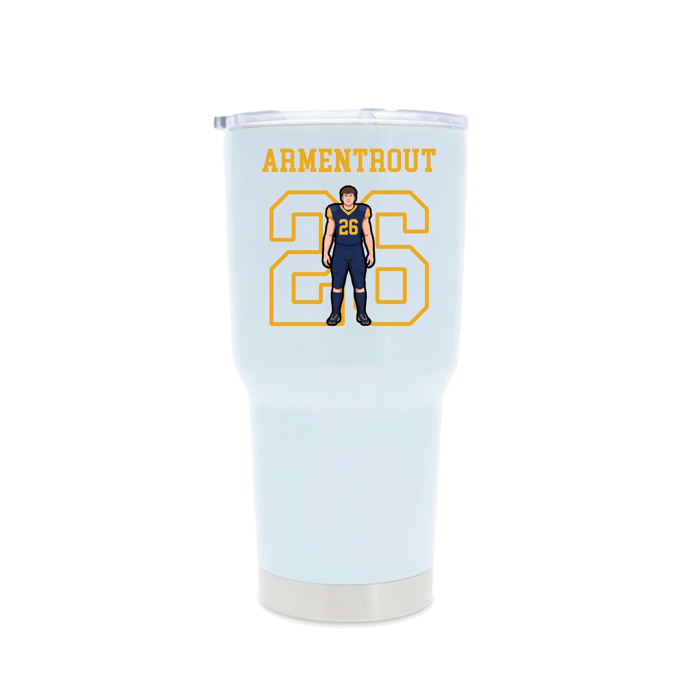 30oz Stainless Steel Tumbler — Shirsey in White