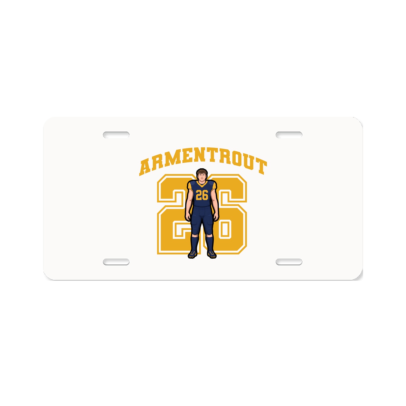 License Plate — Number in Classic