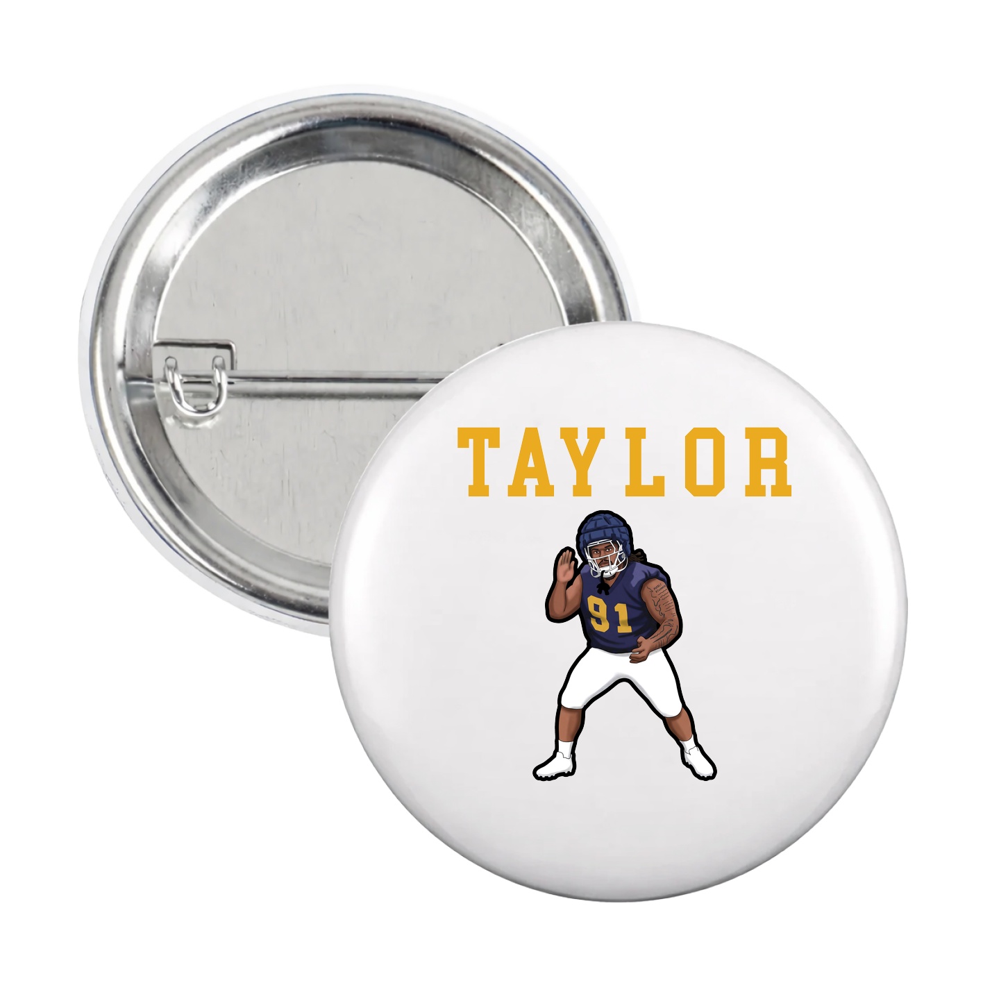 Game Day Button — Shirsey in White