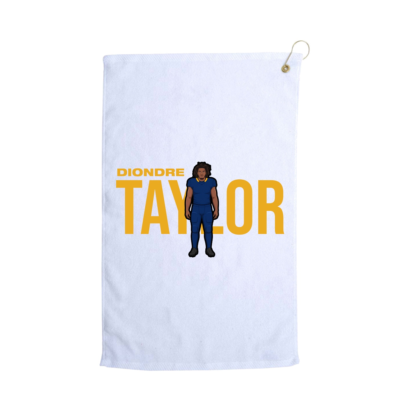Golf Towel — Player Name in White