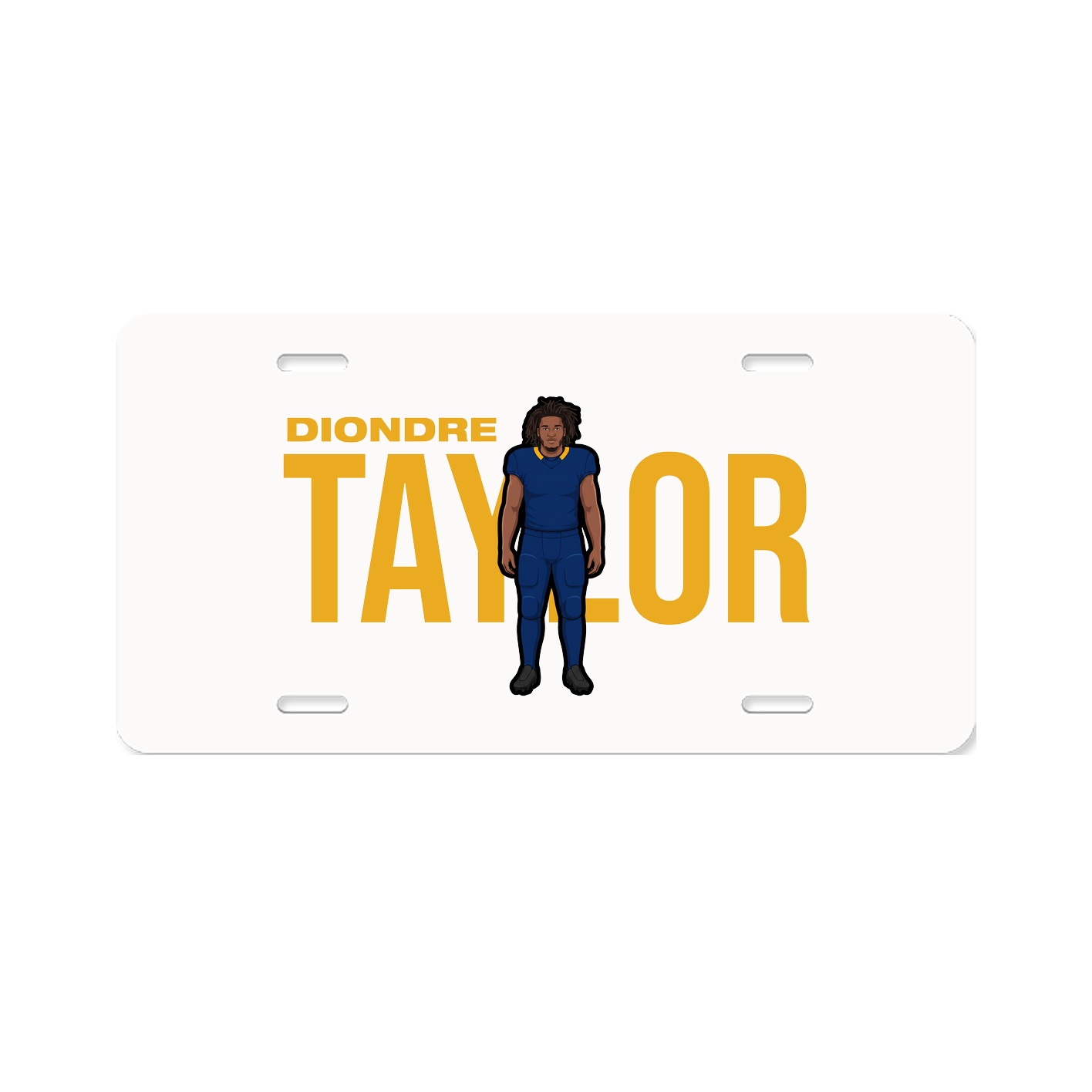 License Plate — Player Name in Classic