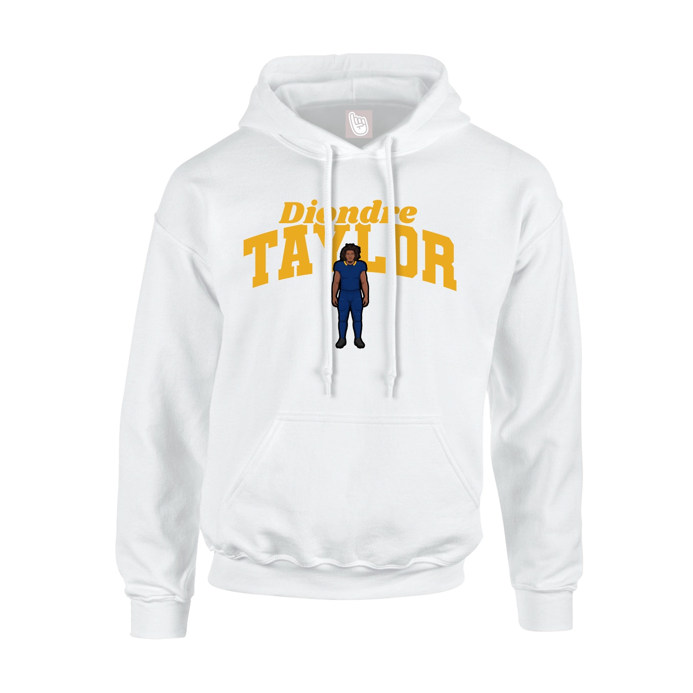 Hoodie — Signature Arch in White
