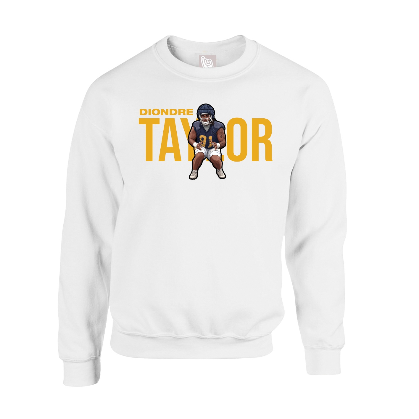Fleece Crew — Player Name in White