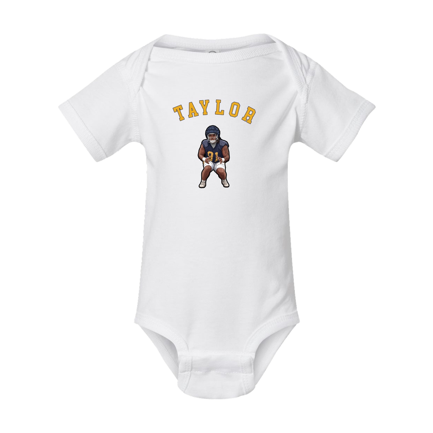 Baby Onesie — Shirsey Arch in White