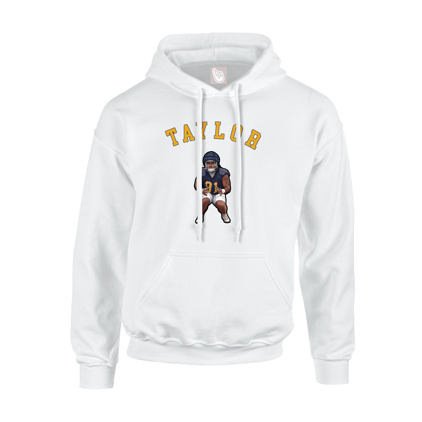 Youth Hoodie — Shirsey Arch in White