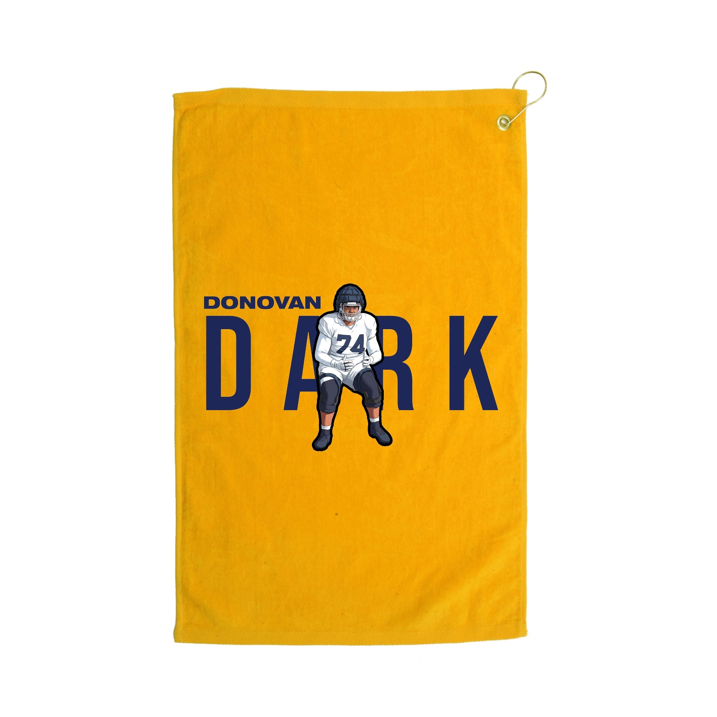 Golf Towel — Player Name in Gold