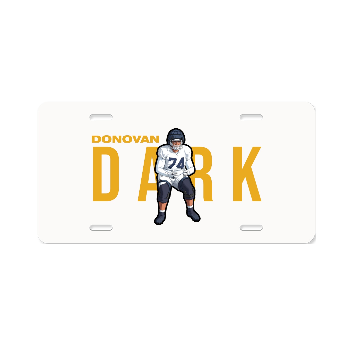 License Plate — Player Name in Classic