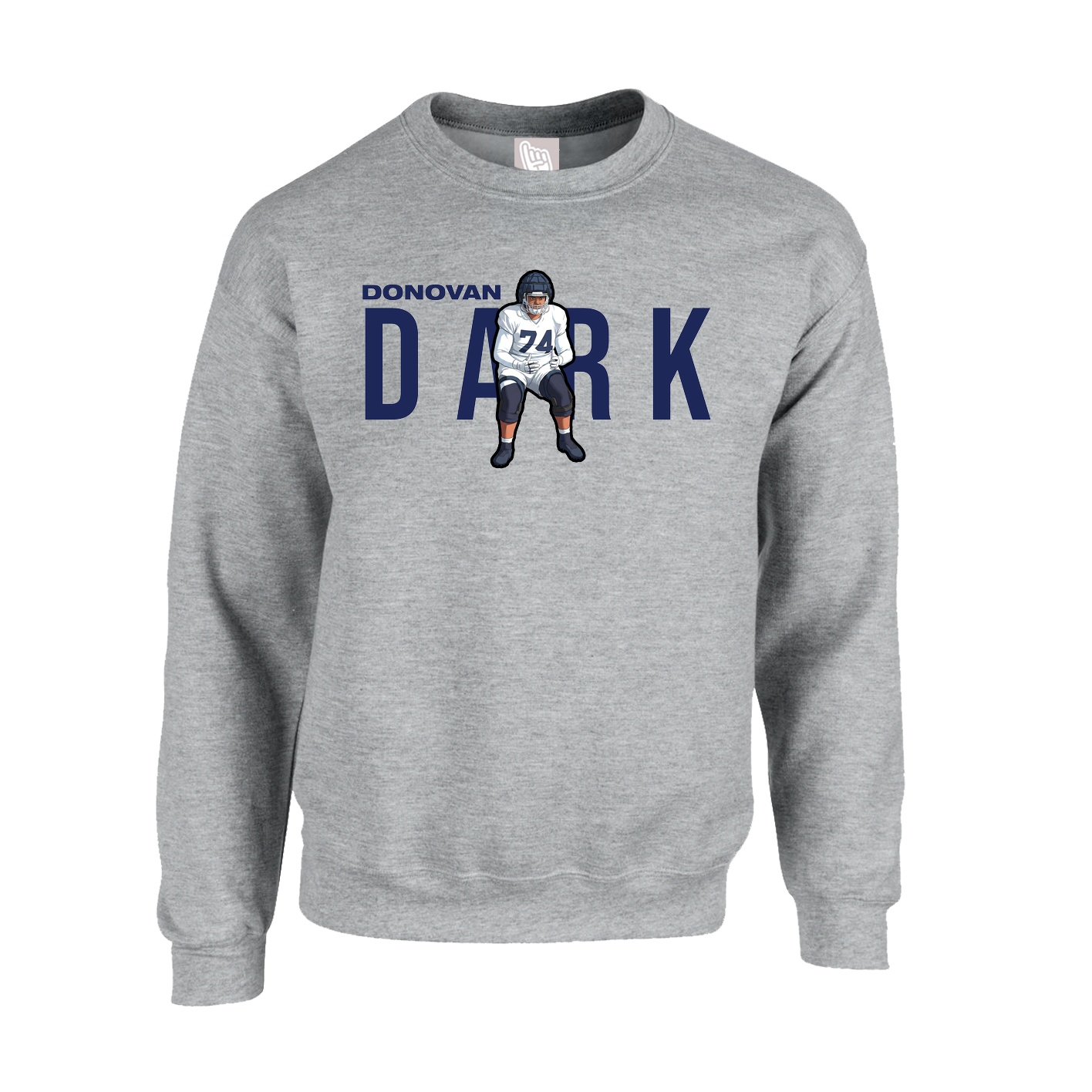 Fleece Crew — Player Name in Grey