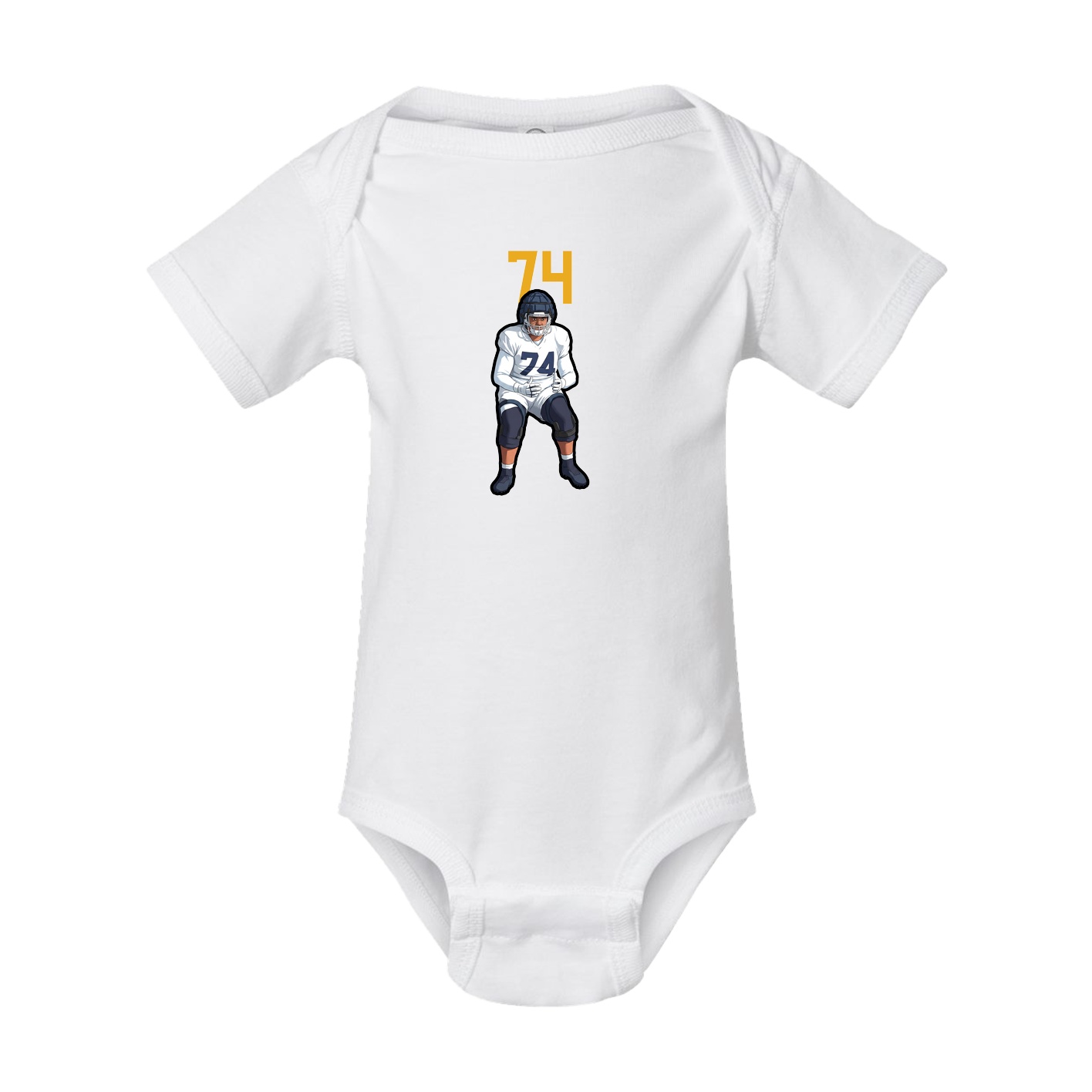 Baby Onesie — Number Top in White