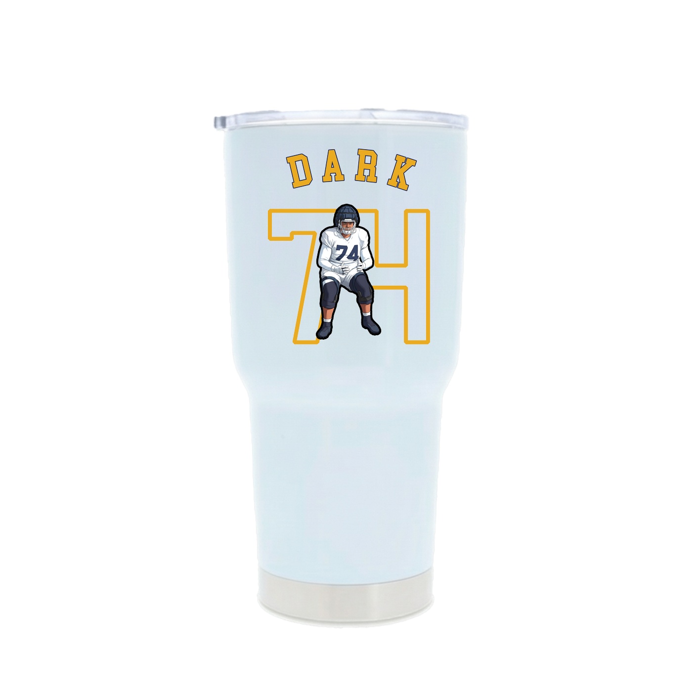 30oz Stainless Steel Tumbler — Shirsey Arch in White