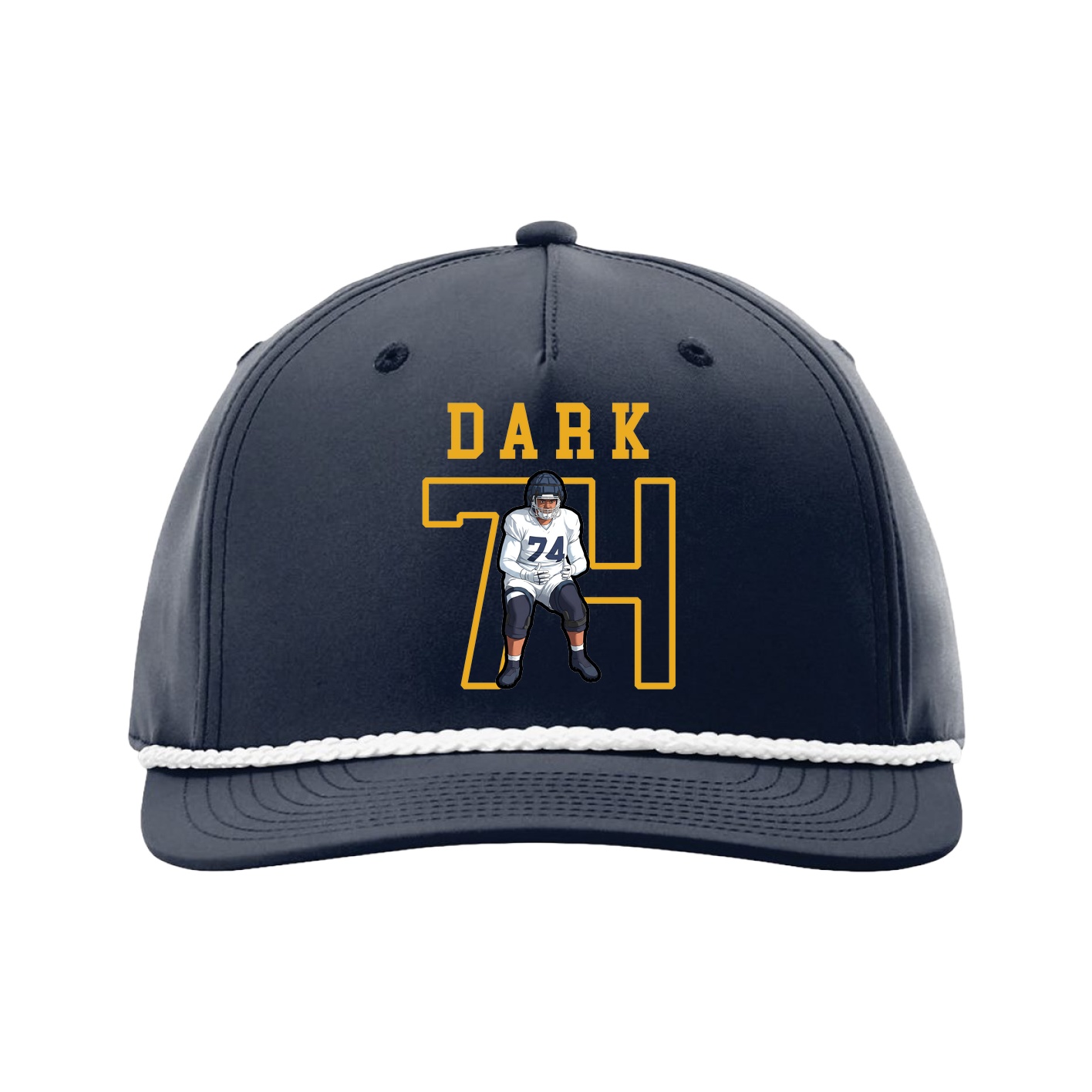 Five-Panel Classic Rope Cap — Shirsey in Navy