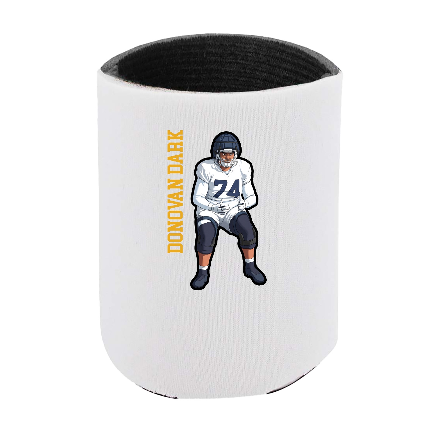 Can Holder — Name Vertical in White