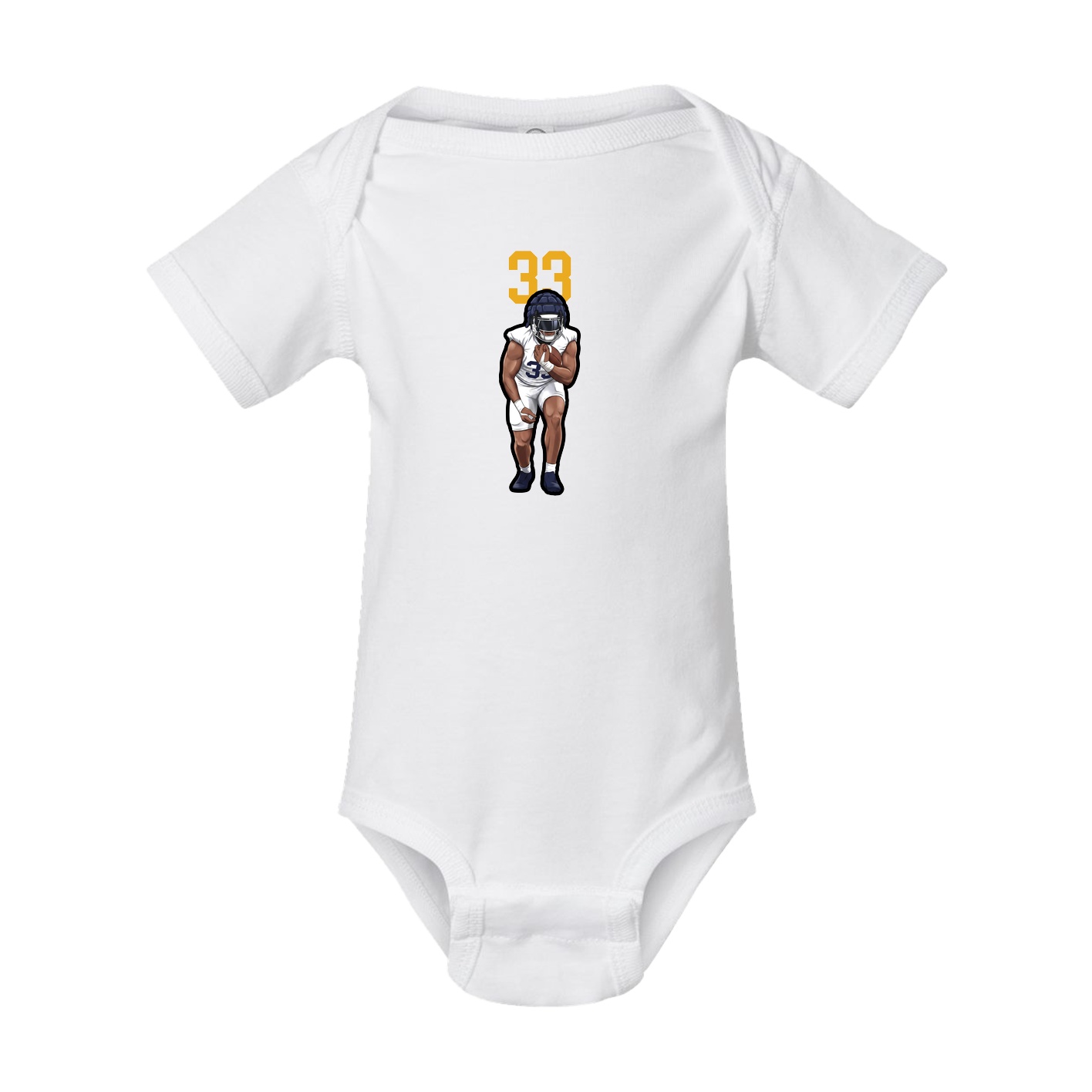 Baby Onesie — Number Top in White