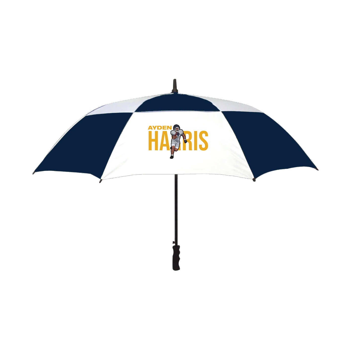 Golf Umbrella — Player Name in Navy