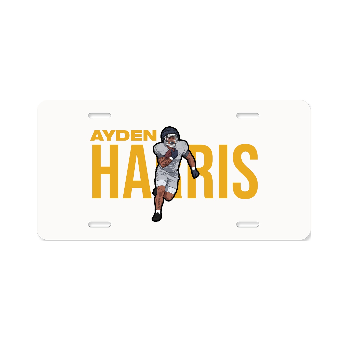 License Plate — Player Name in Classic
