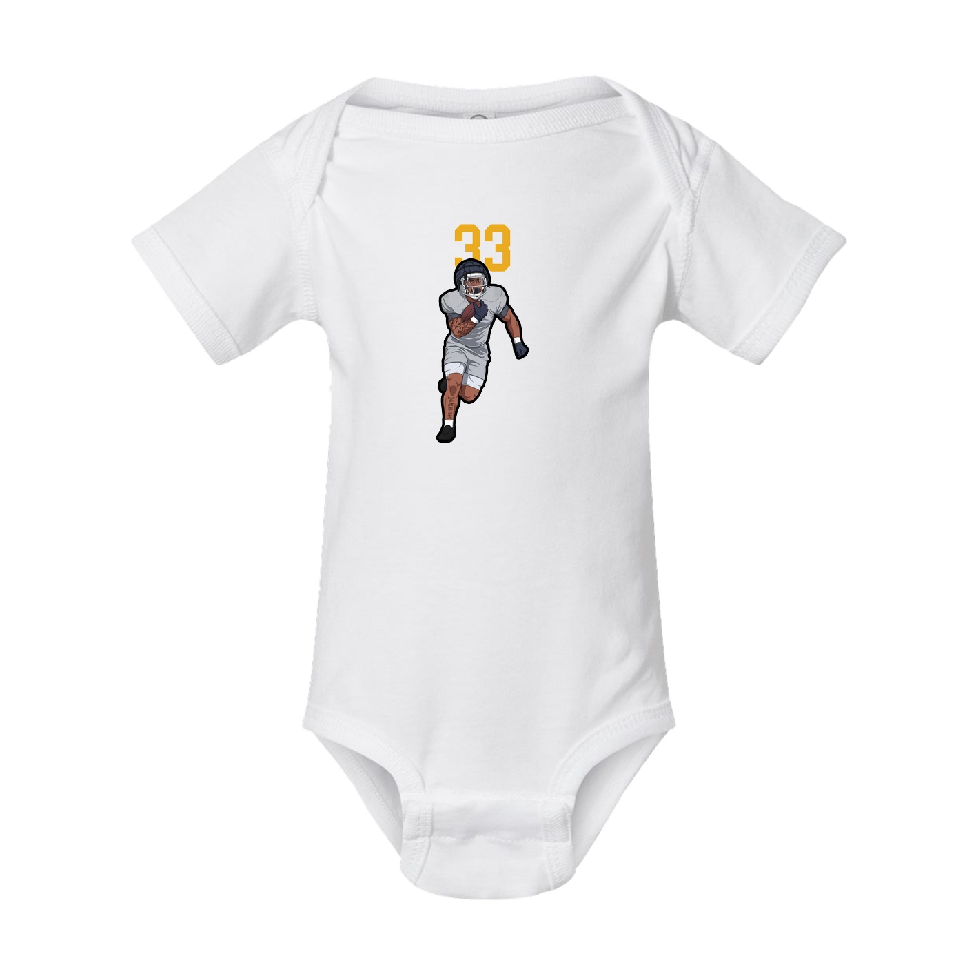 Baby Onesie — Number Top in White