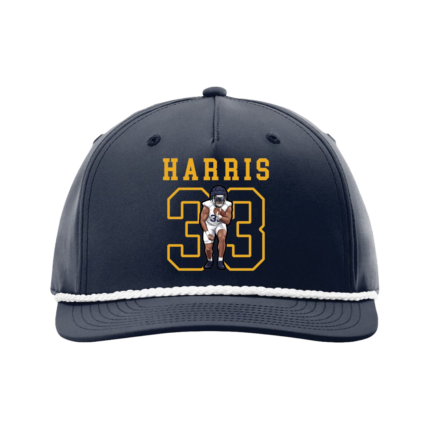Five-Panel Classic Rope Cap — Shirsey in Navy