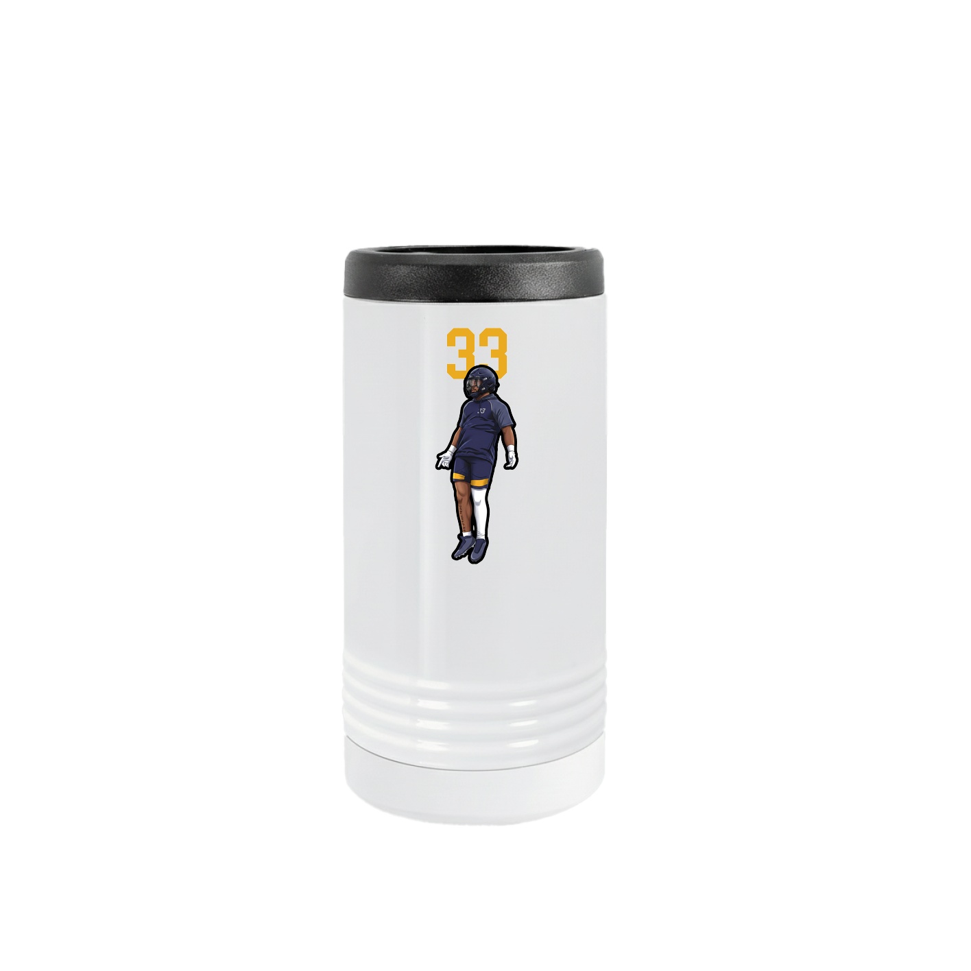 Slim Beverage Holder — Number Top in White