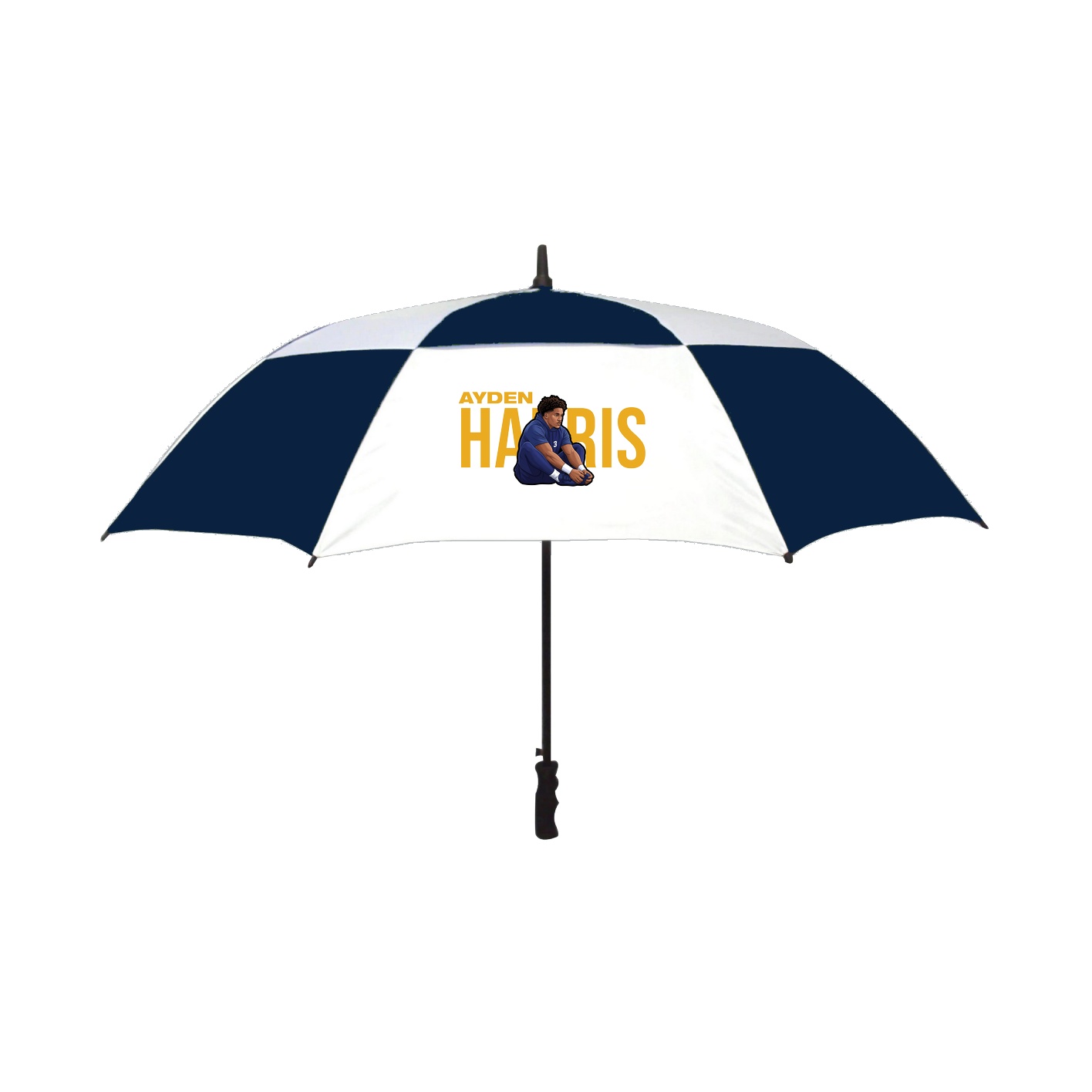 Golf Umbrella — Player Name in Navy
