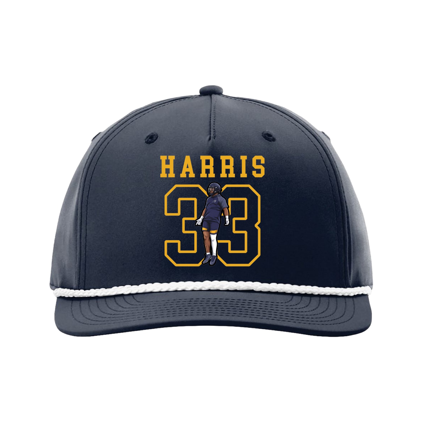 Five-Panel Classic Rope Cap — Shirsey in Navy