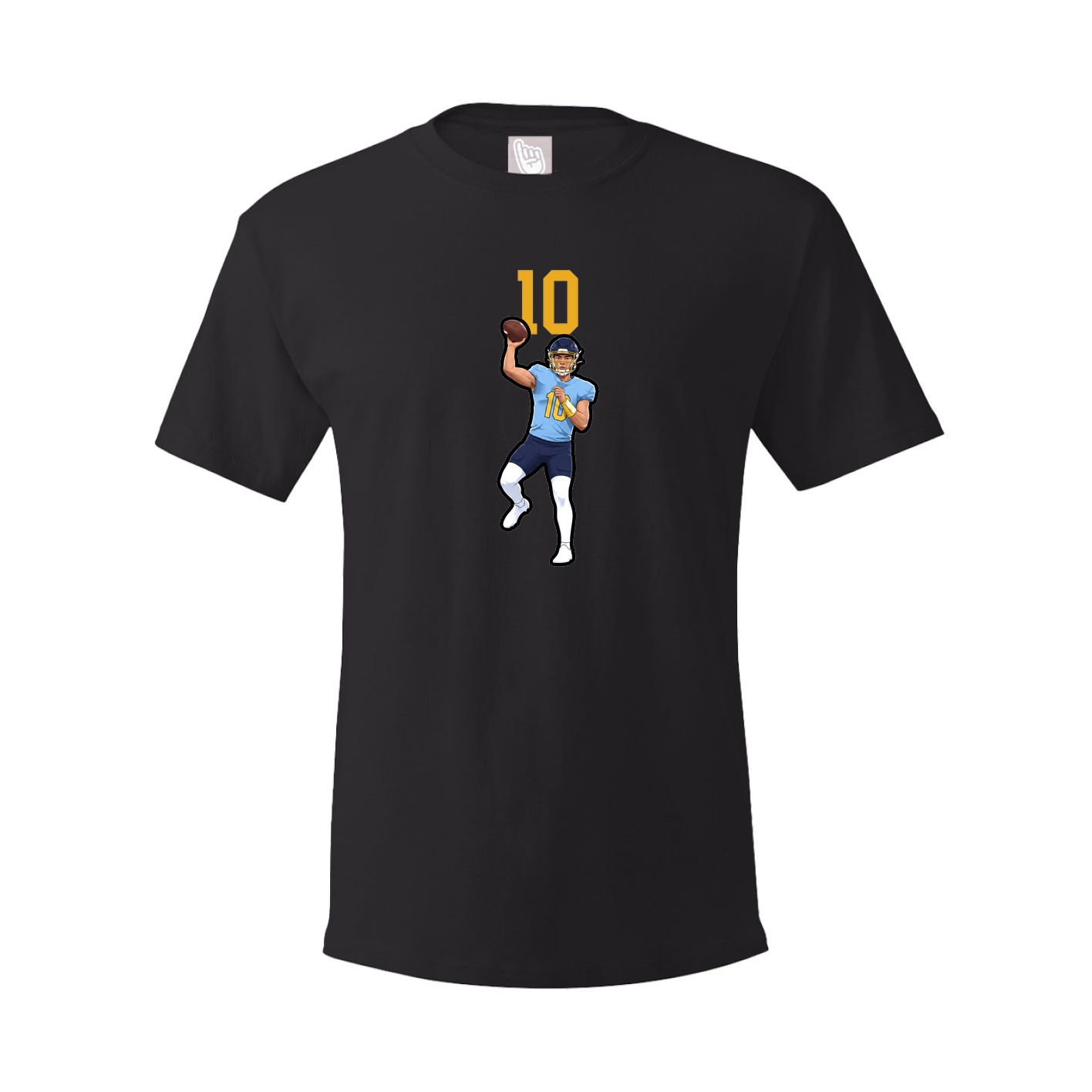 Youth Tee — Number Top in Black