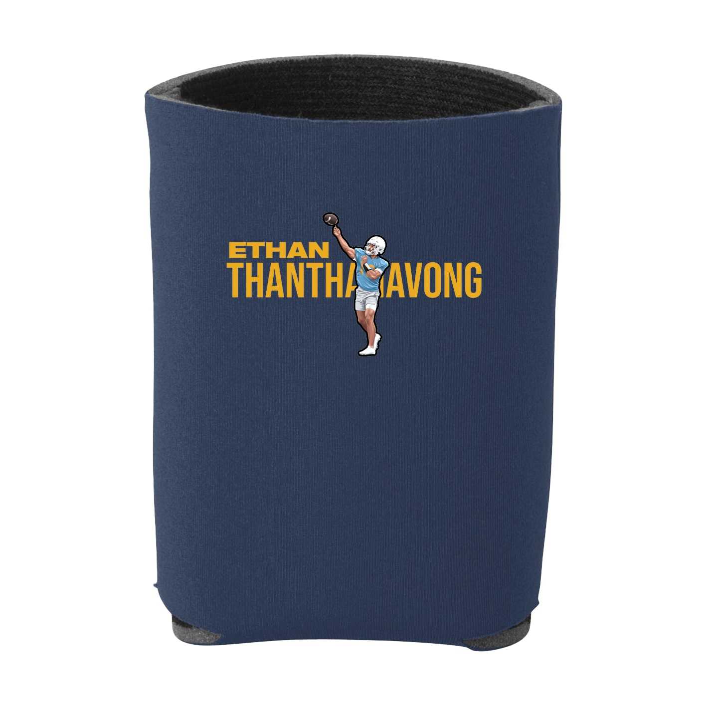 Can Holder — Player Name in Navy