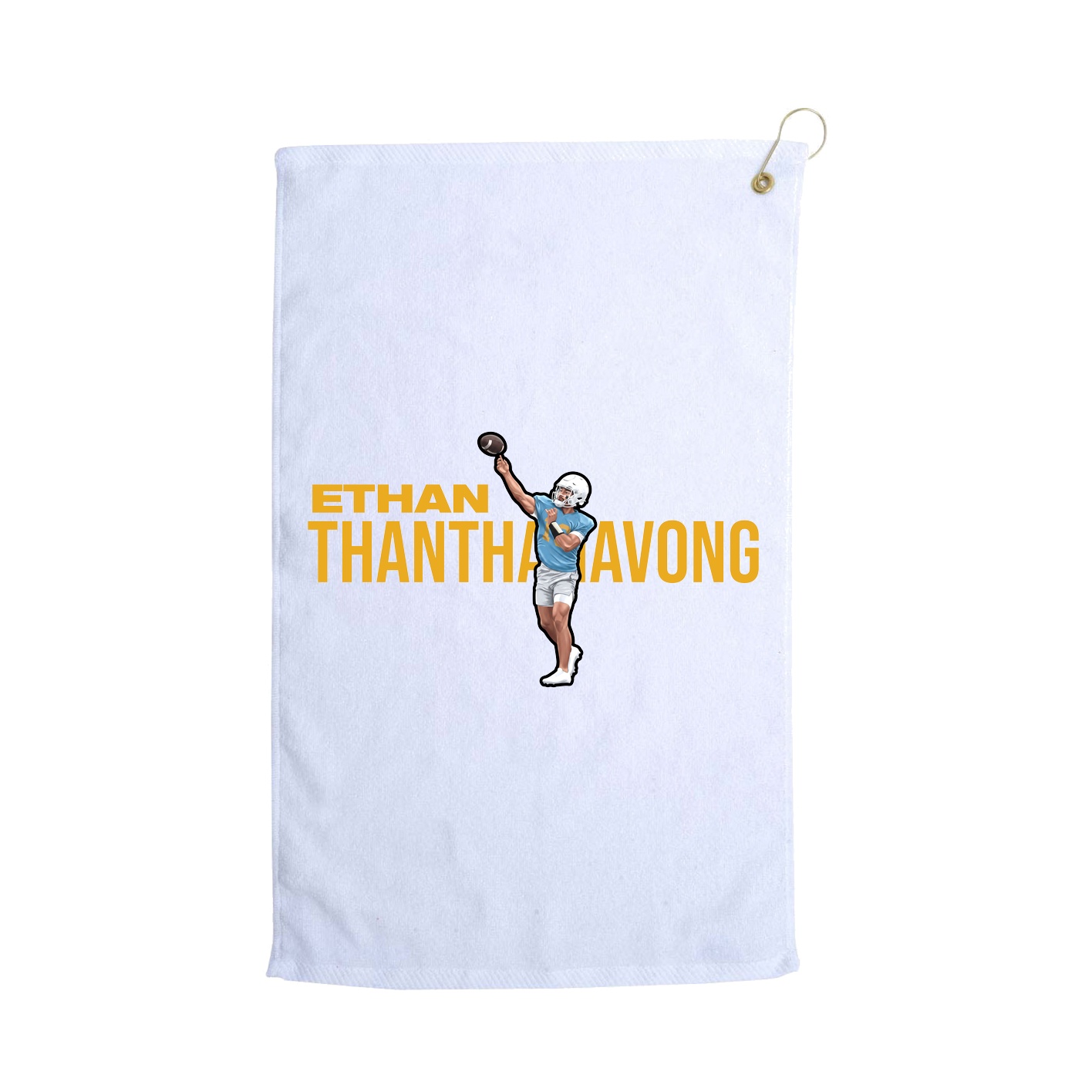 Golf Towel — Player Name in White
