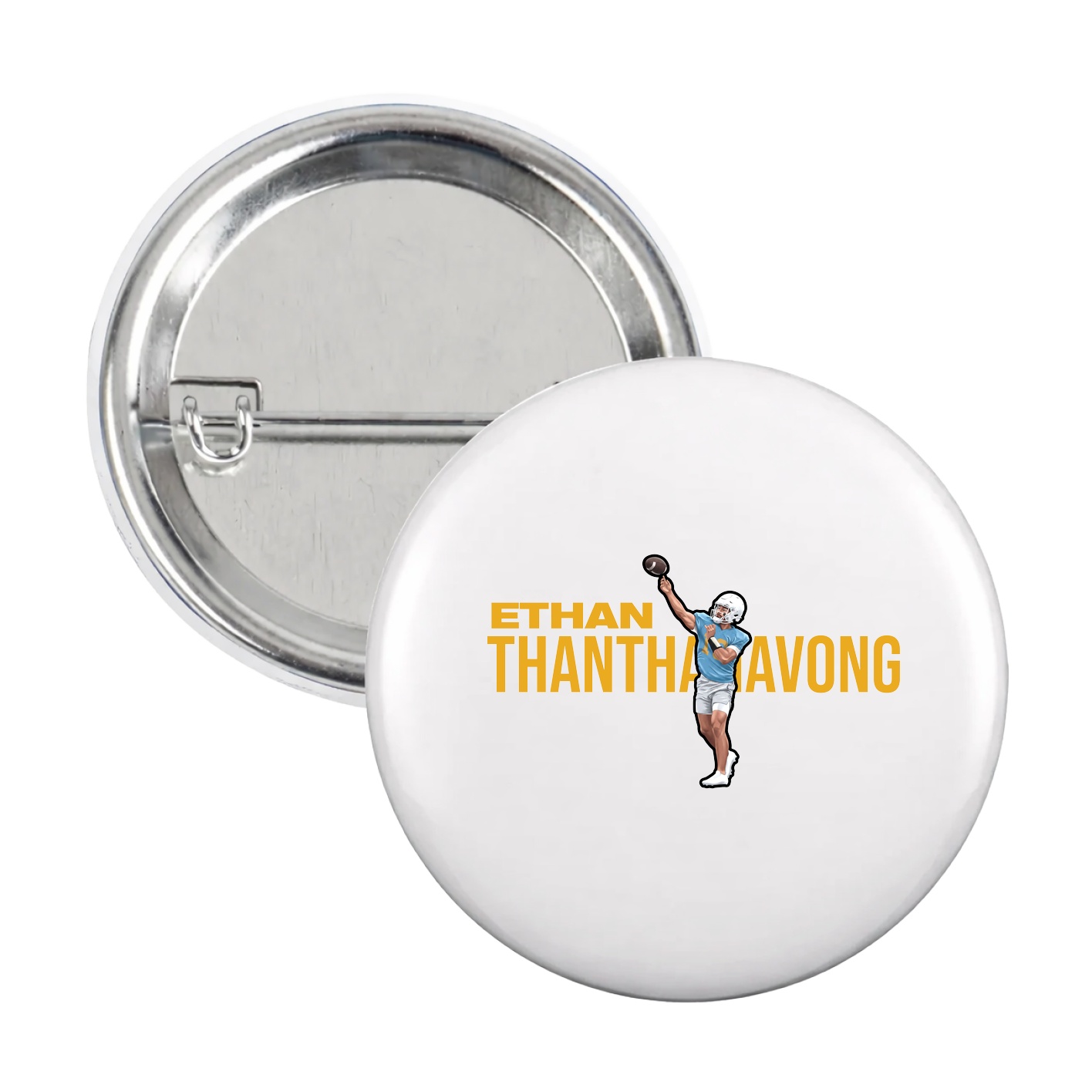 Game Day Button — Player Name in White