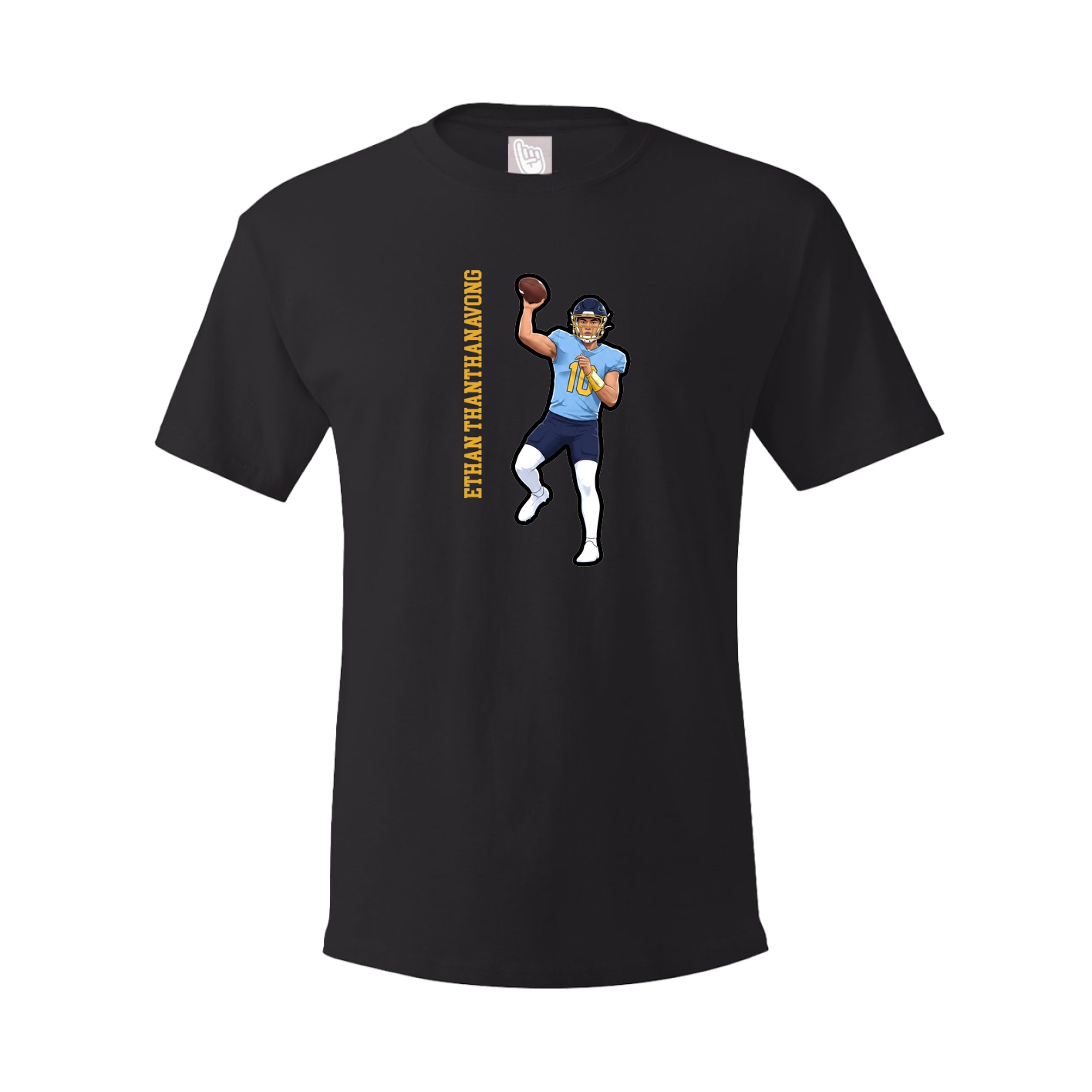 Tee — Name Vertical in Black