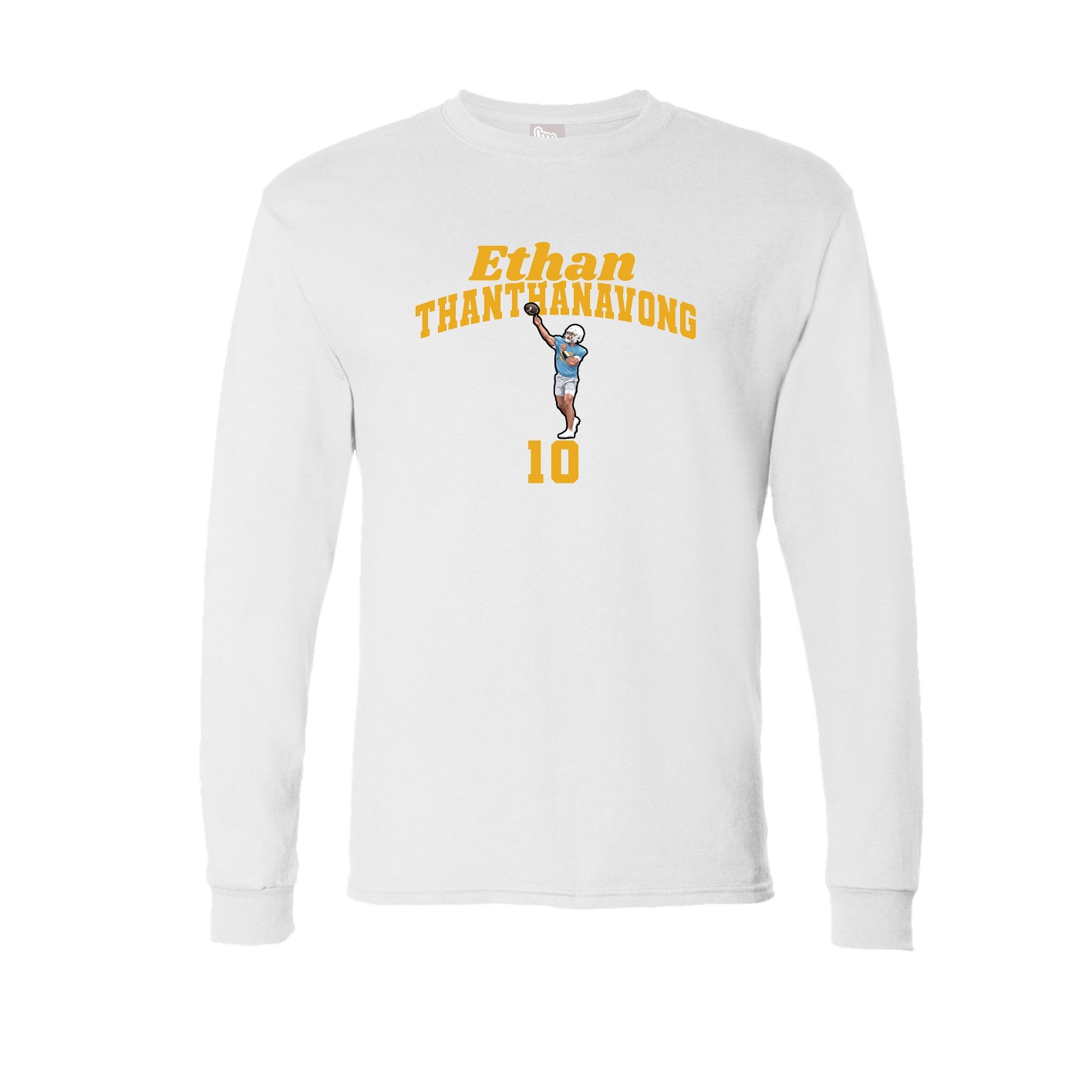 Long Sleeve Tee — Signature Arch in White