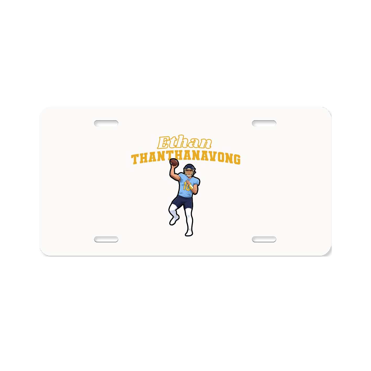 License Plate — Name Arch in Classic