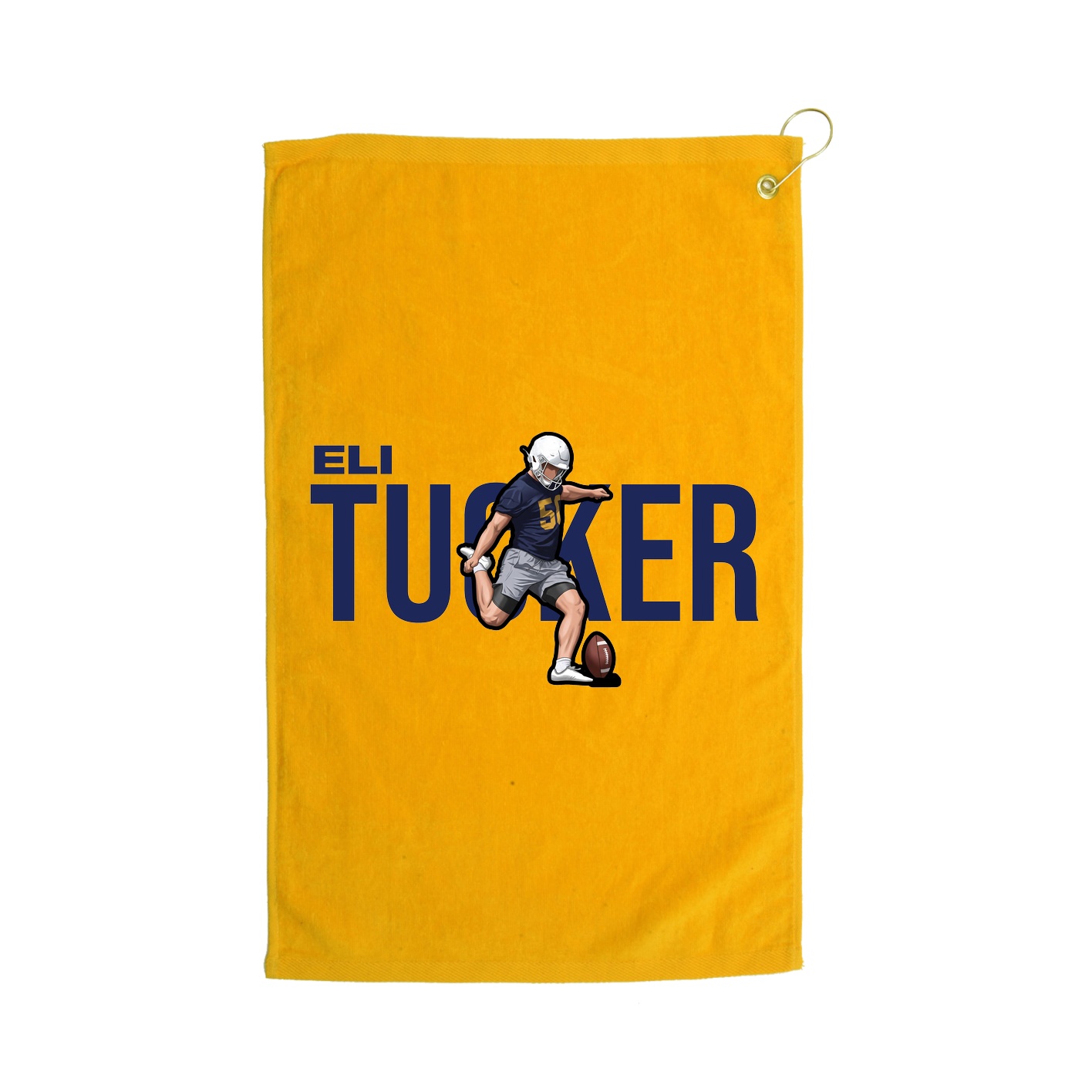 Golf Towel — Player Name in Gold