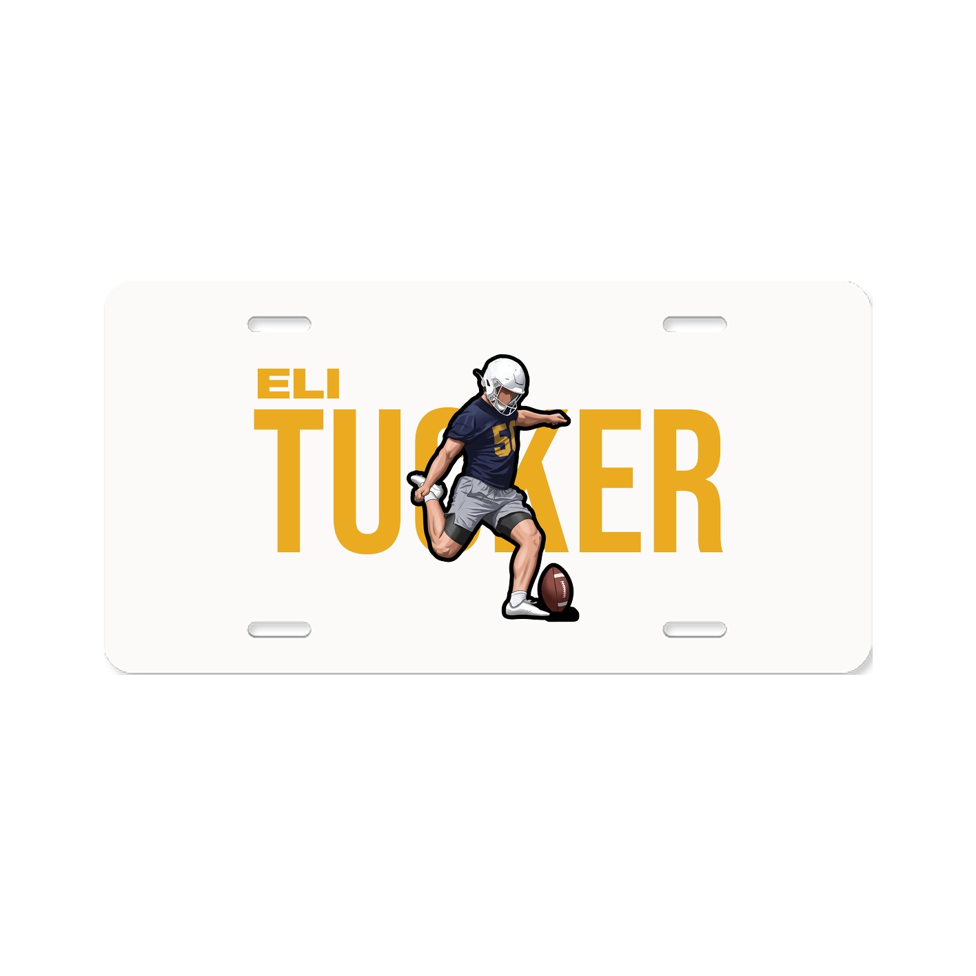 License Plate — Player Name in Classic