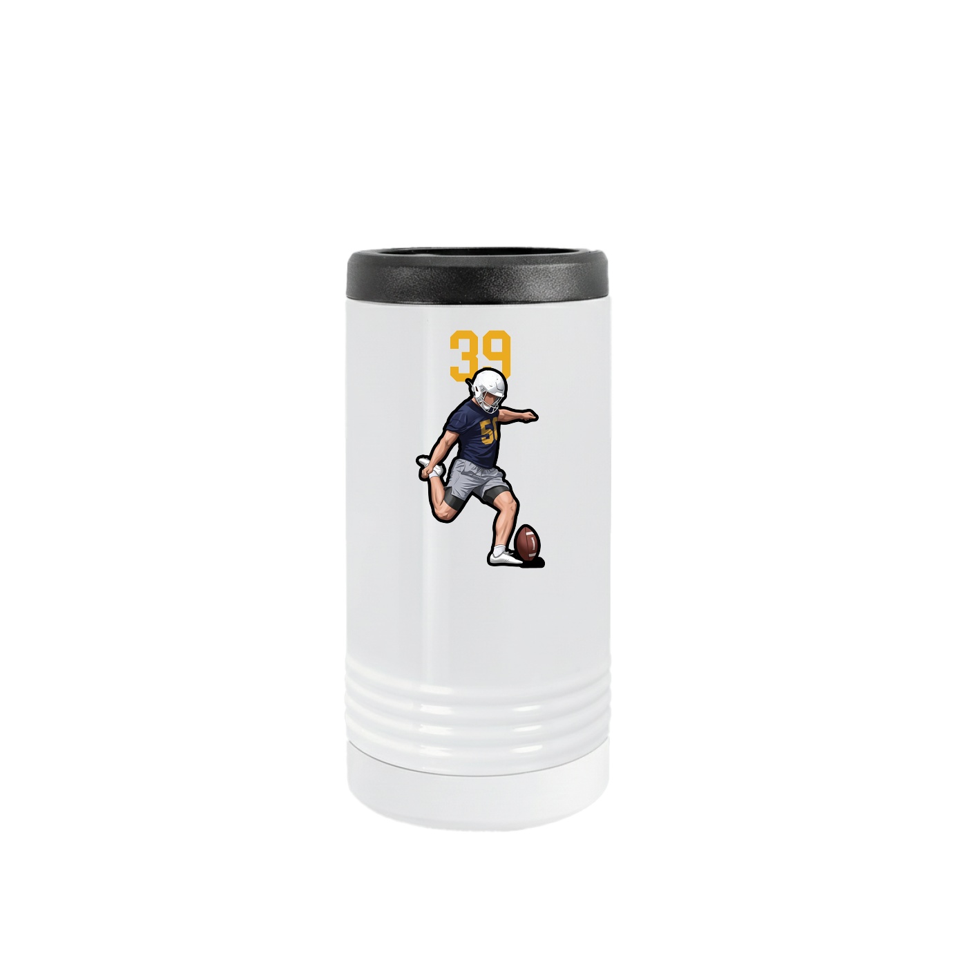 Slim Beverage Holder — Number Top in White