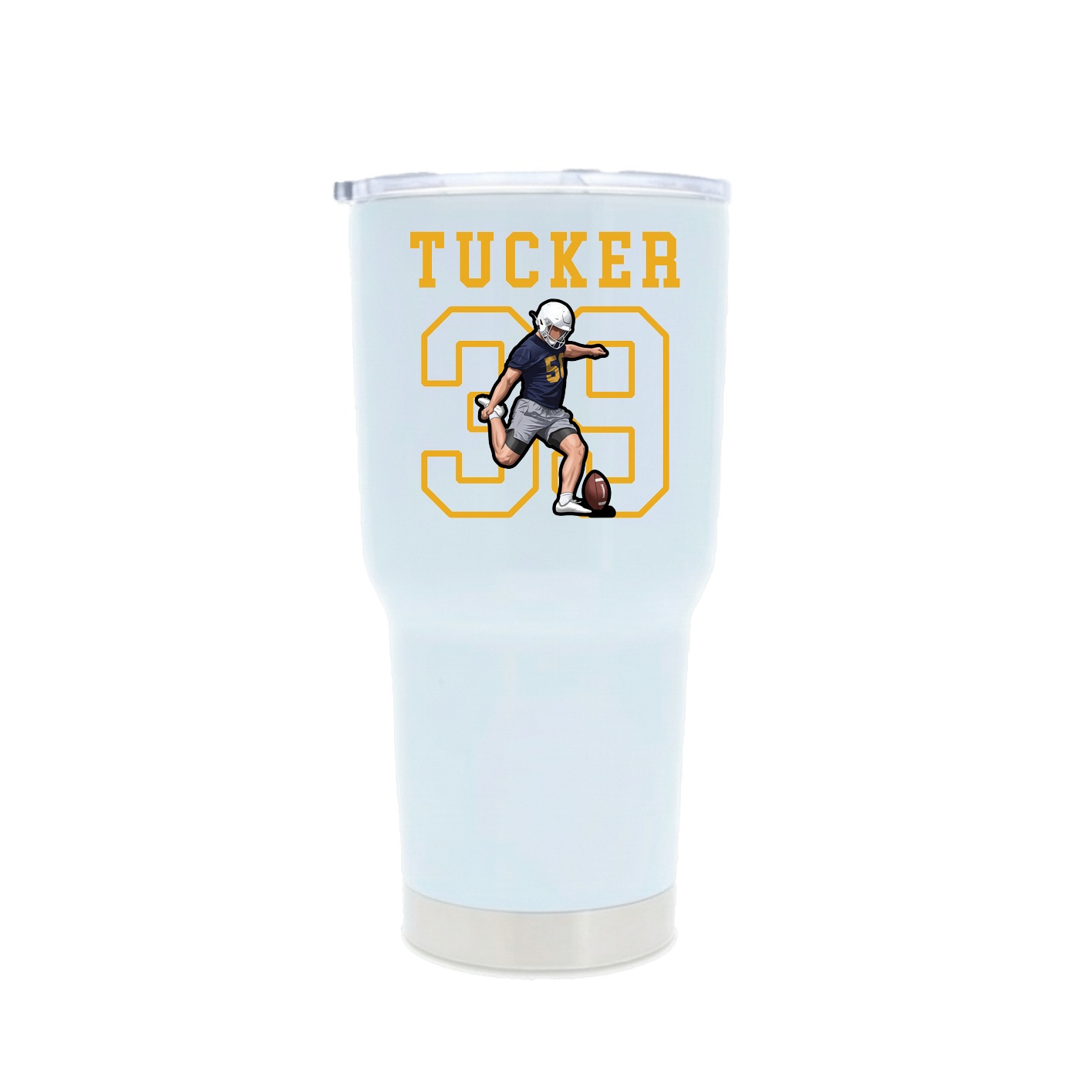 30oz Stainless Steel Tumbler — Shirsey in White