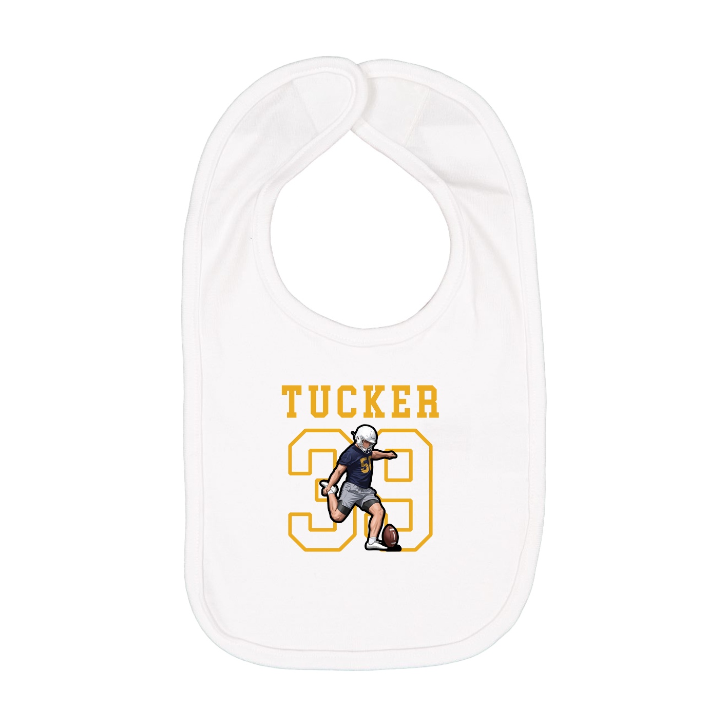 Infant Bib — Shirsey in White