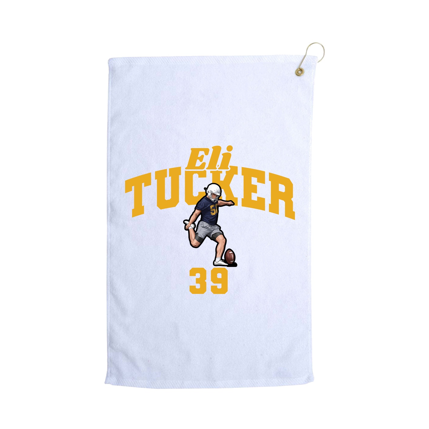 Golf Towel — Signature Arch in White